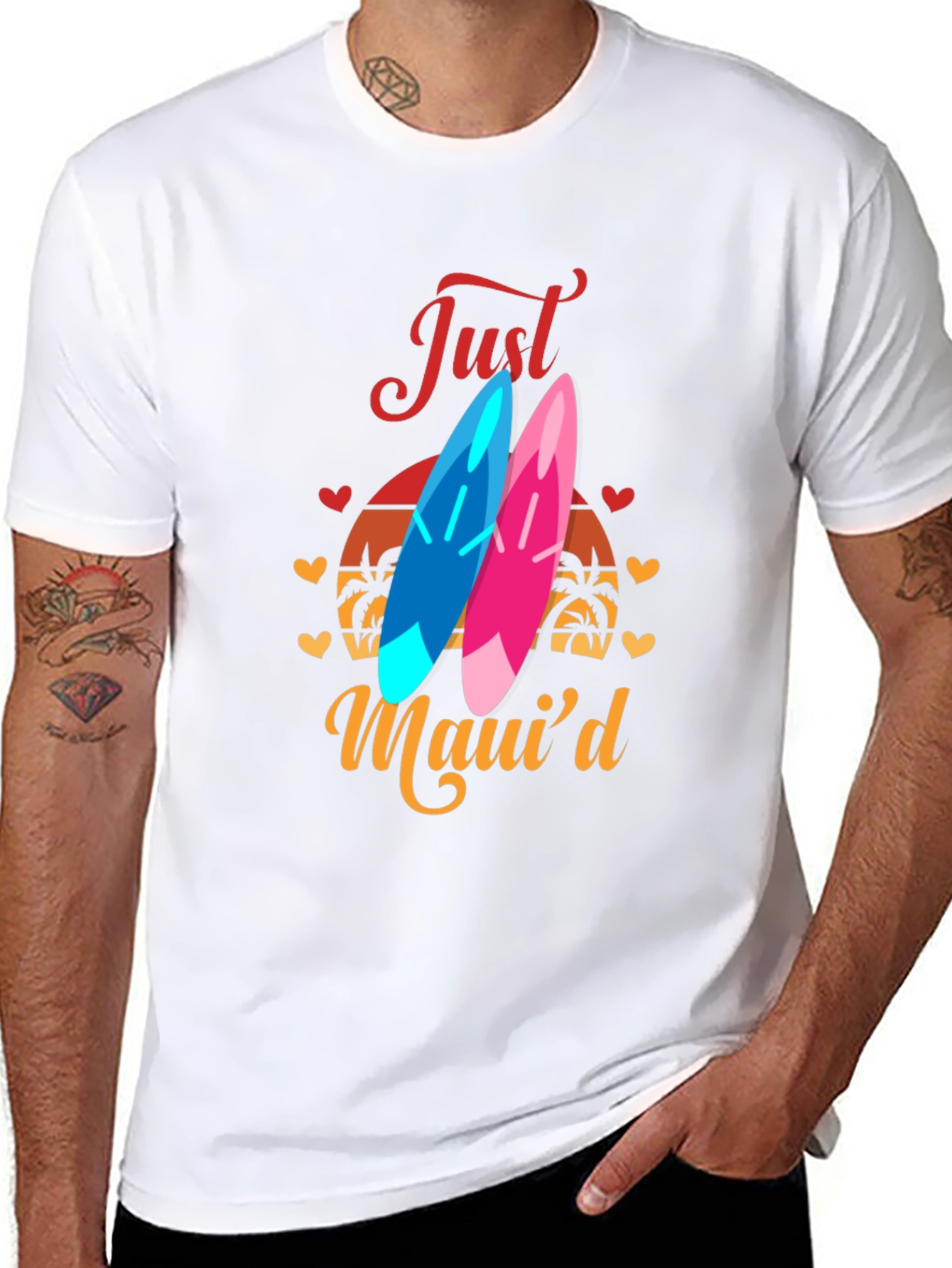 Just Mauid Graphic Tee - Black