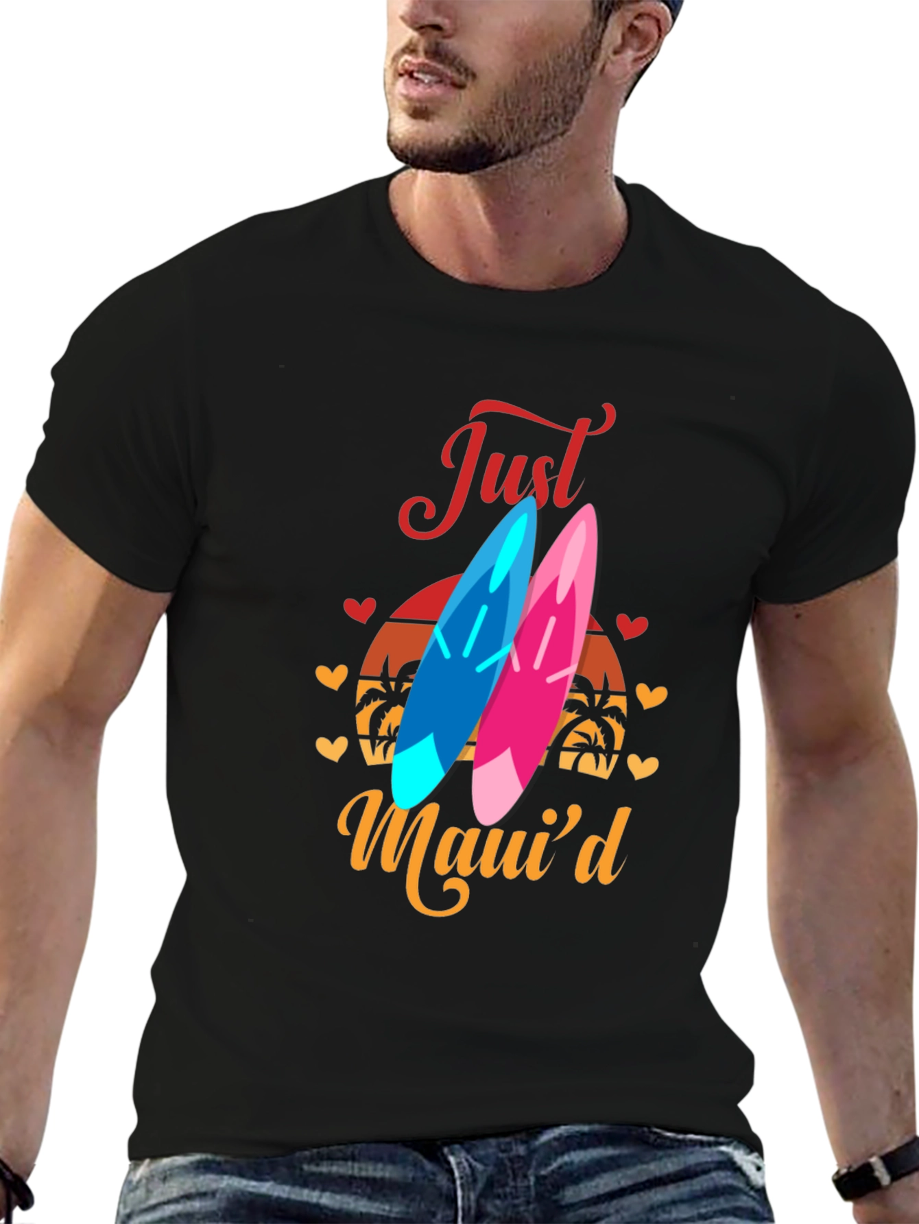 Just Mauid Graphic Tee - Black