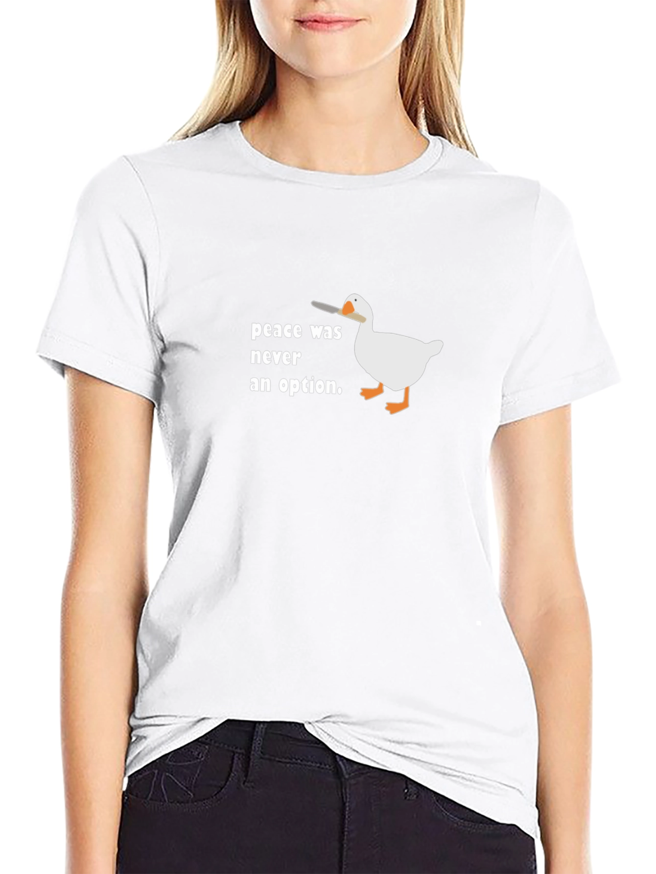 Peace Was Never An Option Goose T-Shirt