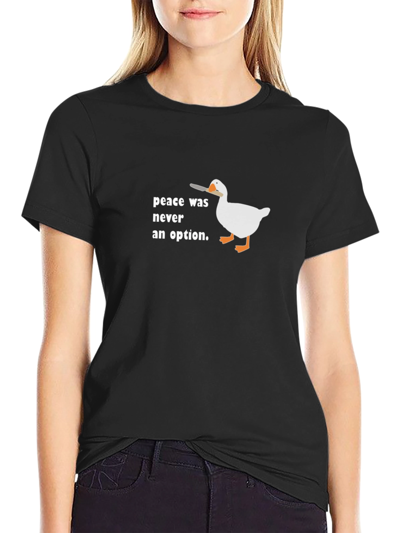 Peace Was Never An Option Goose T-Shirt