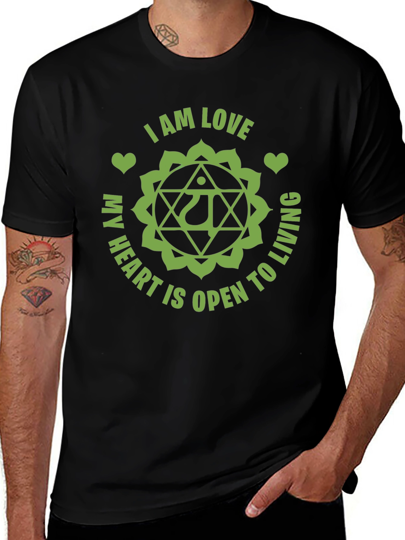 I AM LOVE Heart Chakra Graphic Tee