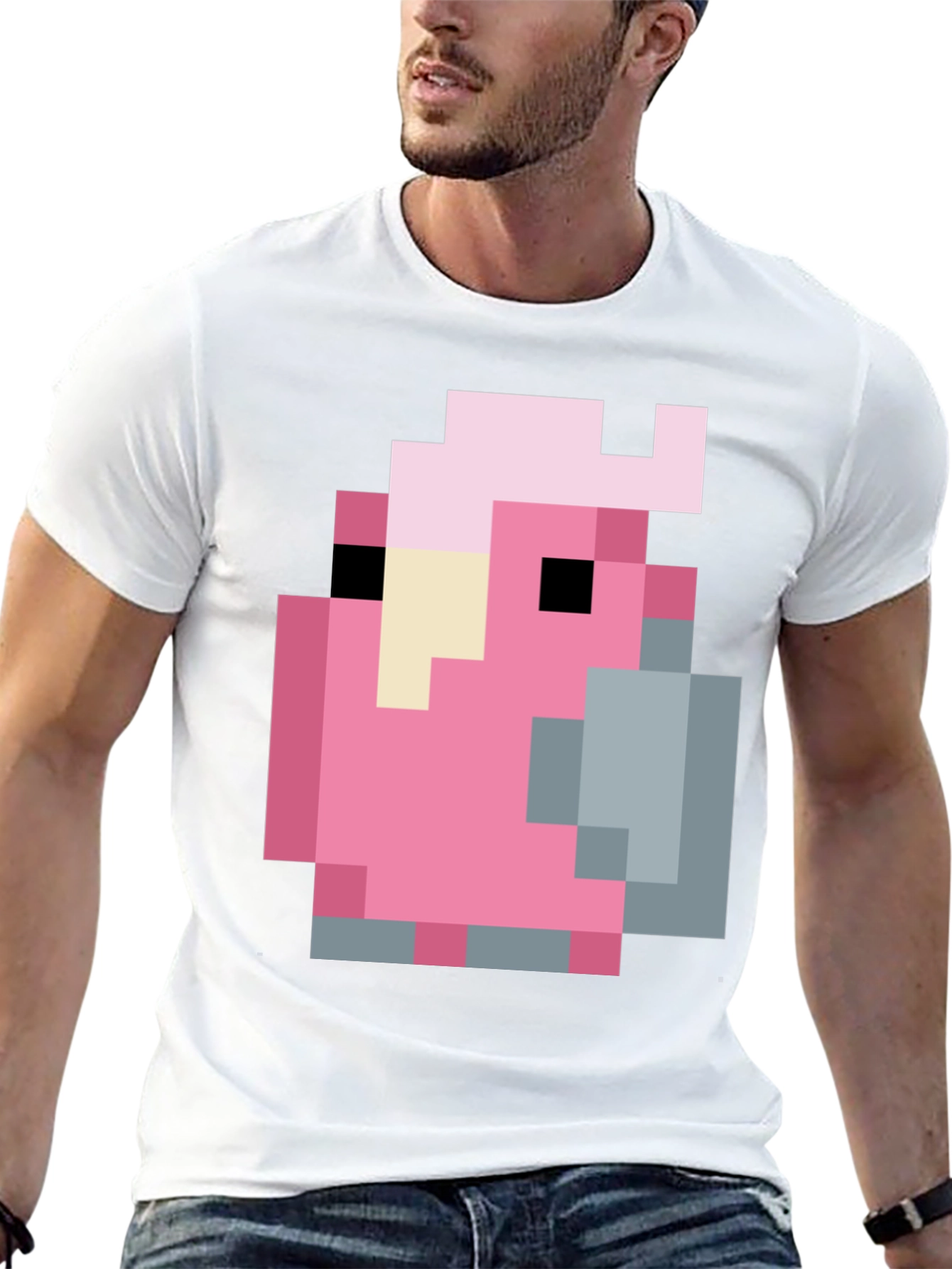 Pixel Bird Graphic Tee - Retro Gaming Style