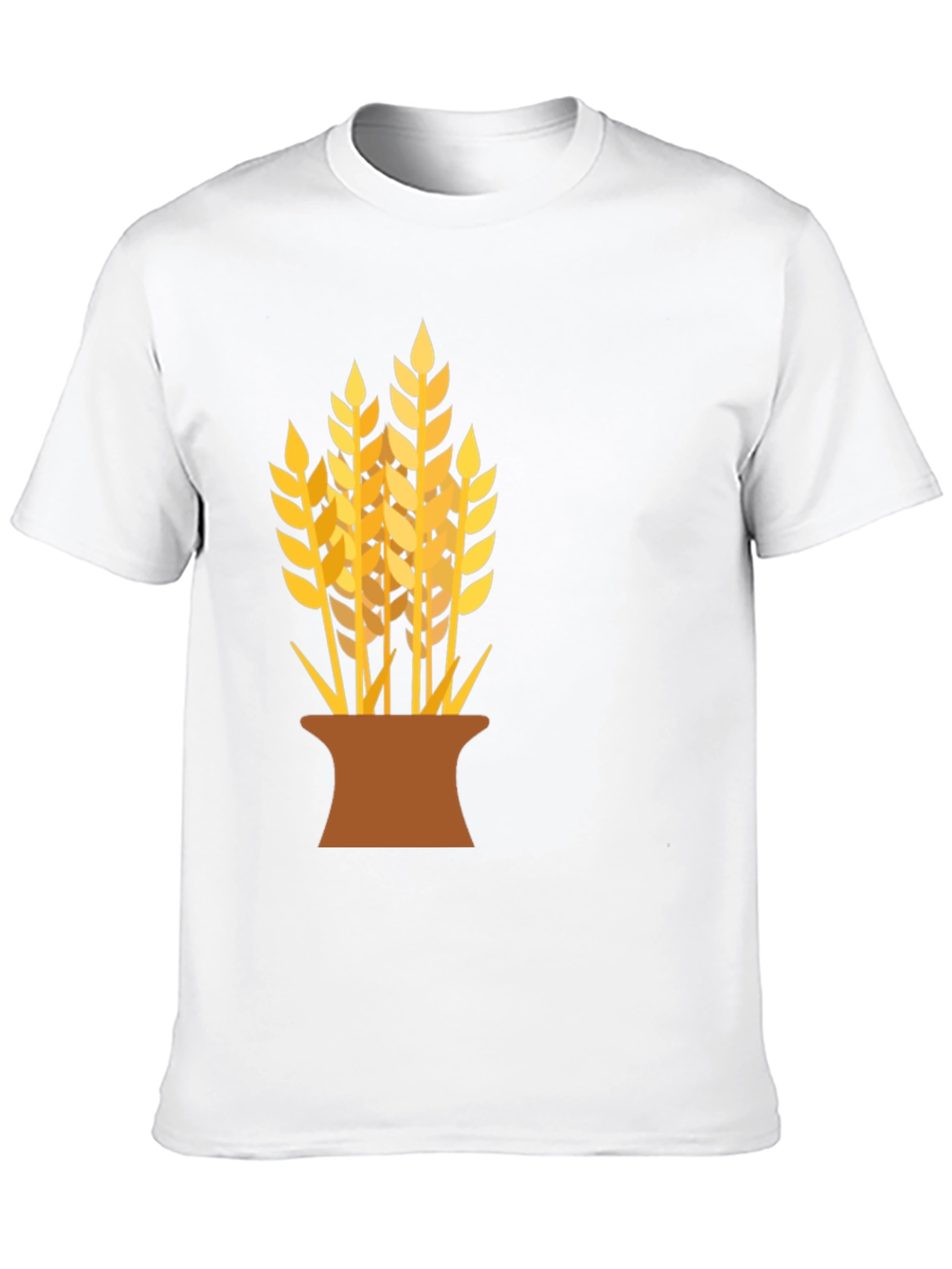 Wheat Graphic Black T-Shirt