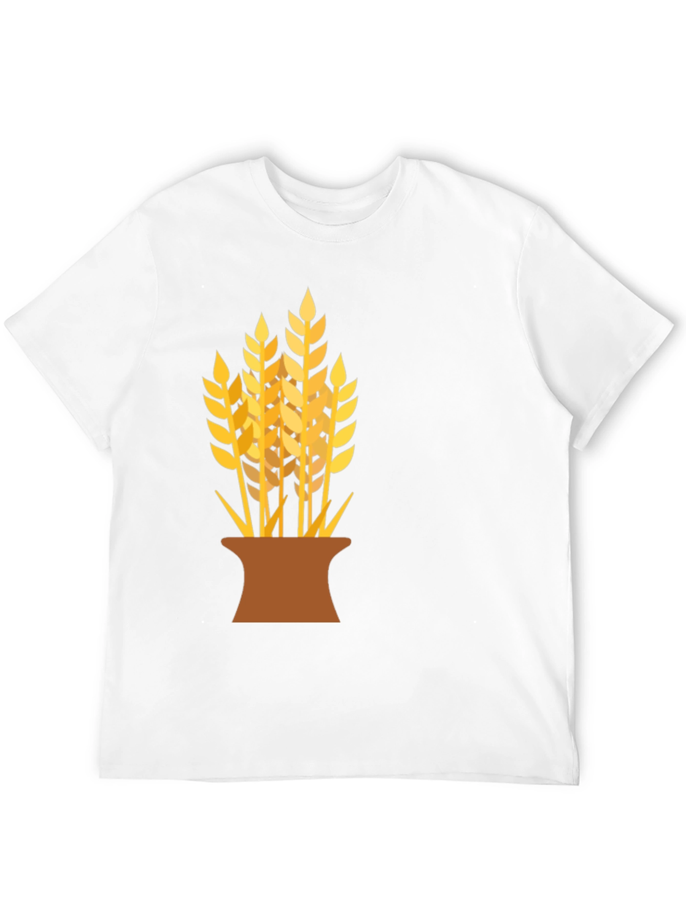 Wheat Graphic Black T-Shirt