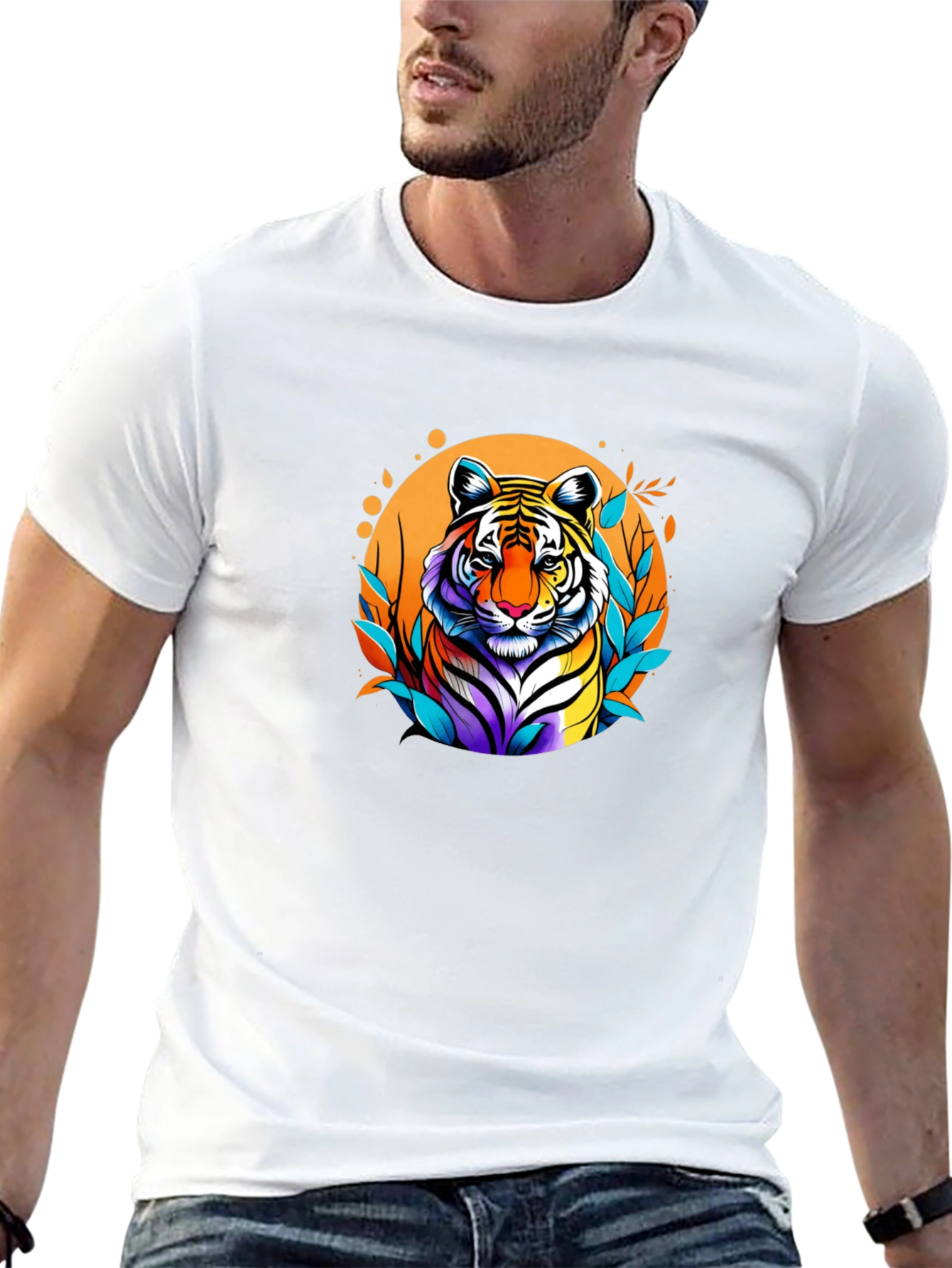 Vibrant Tiger Graphic Tee - Bold Style