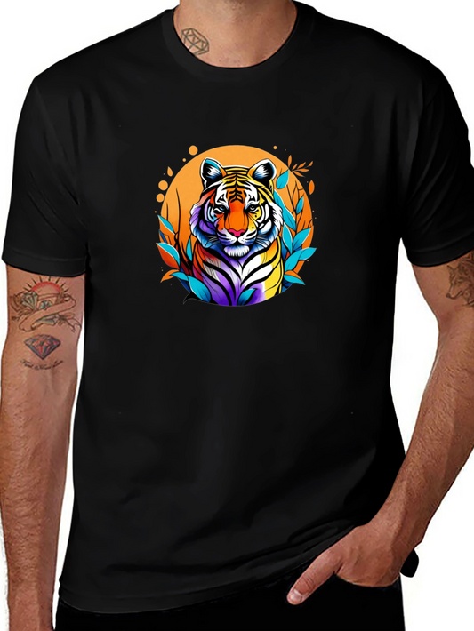 Vibrant Tiger Graphic Tee - Bold Style