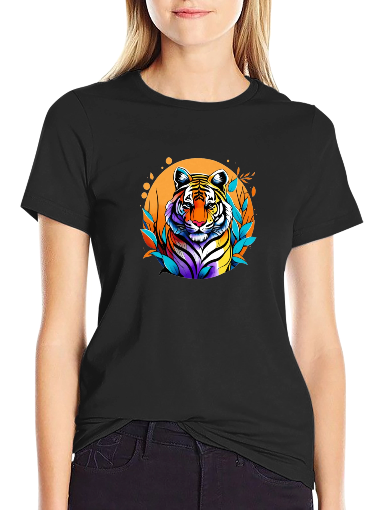 Vibrant Tiger Graphic Tee - Bold Style