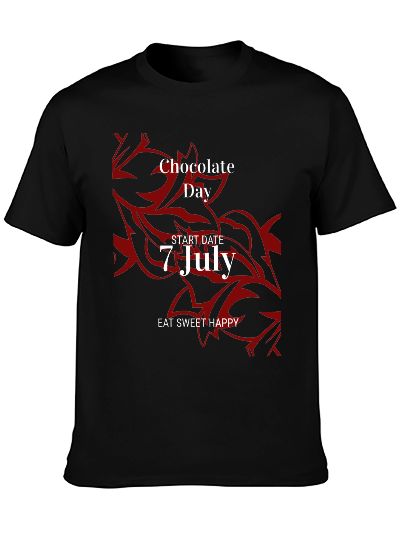 Chocolate Day Tee - Eat Sweet Happy