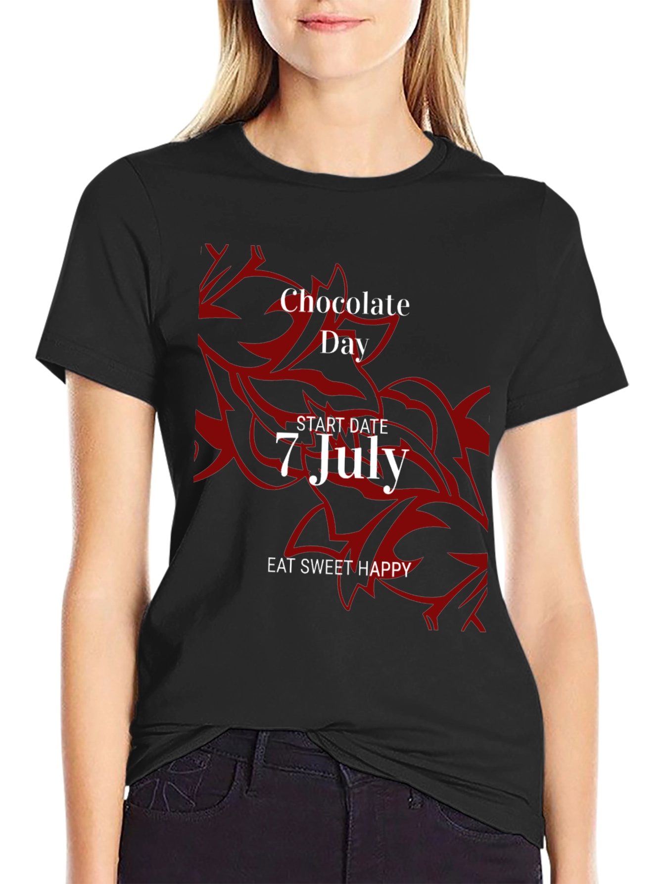 Chocolate Day Tee - Eat Sweet Happy