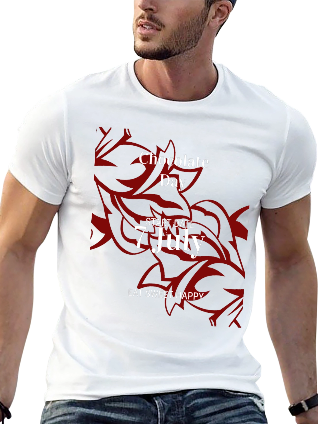 Chocolate Day Tee - Eat Sweet Happy