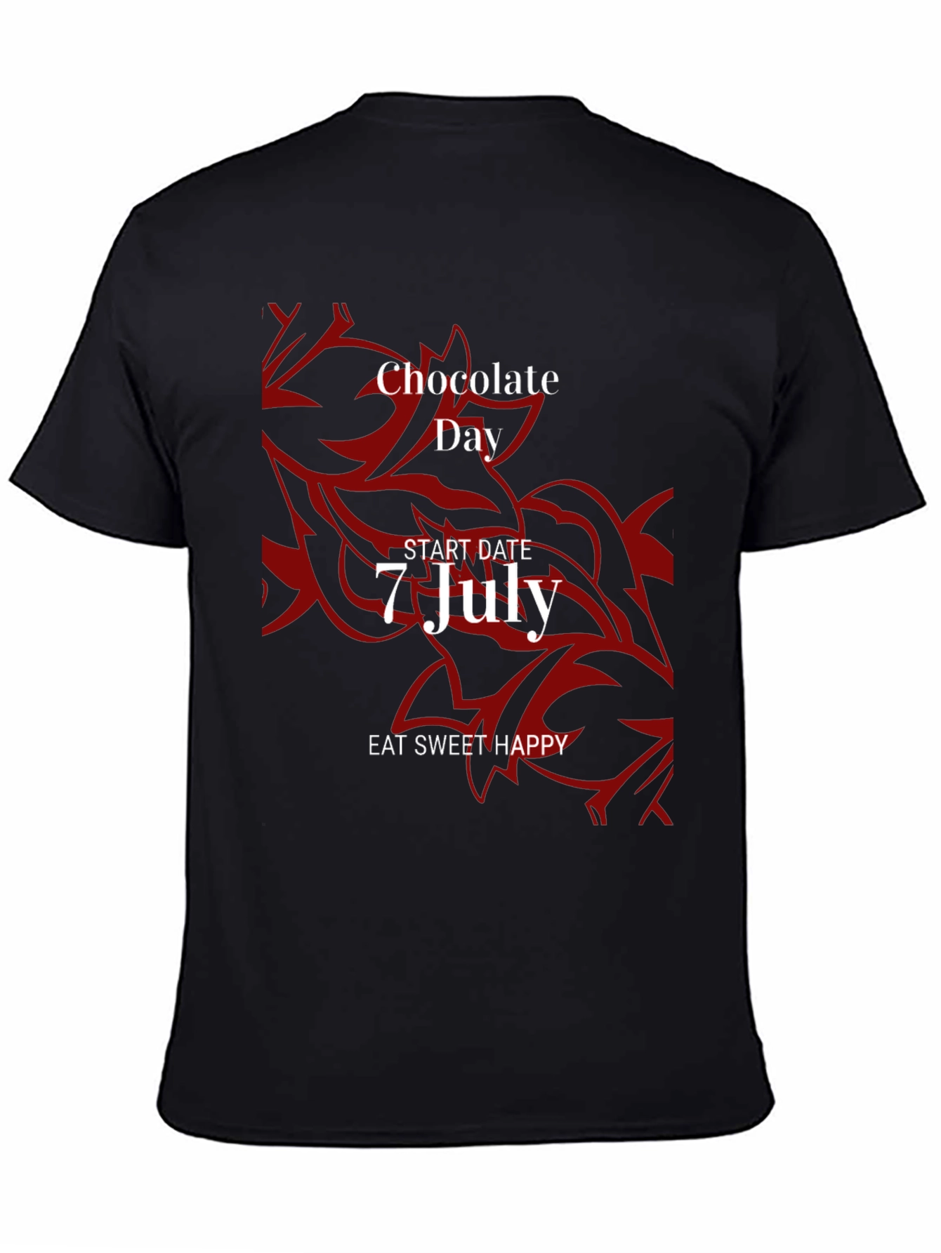 Chocolate Day Tee - Eat Sweet Happy
