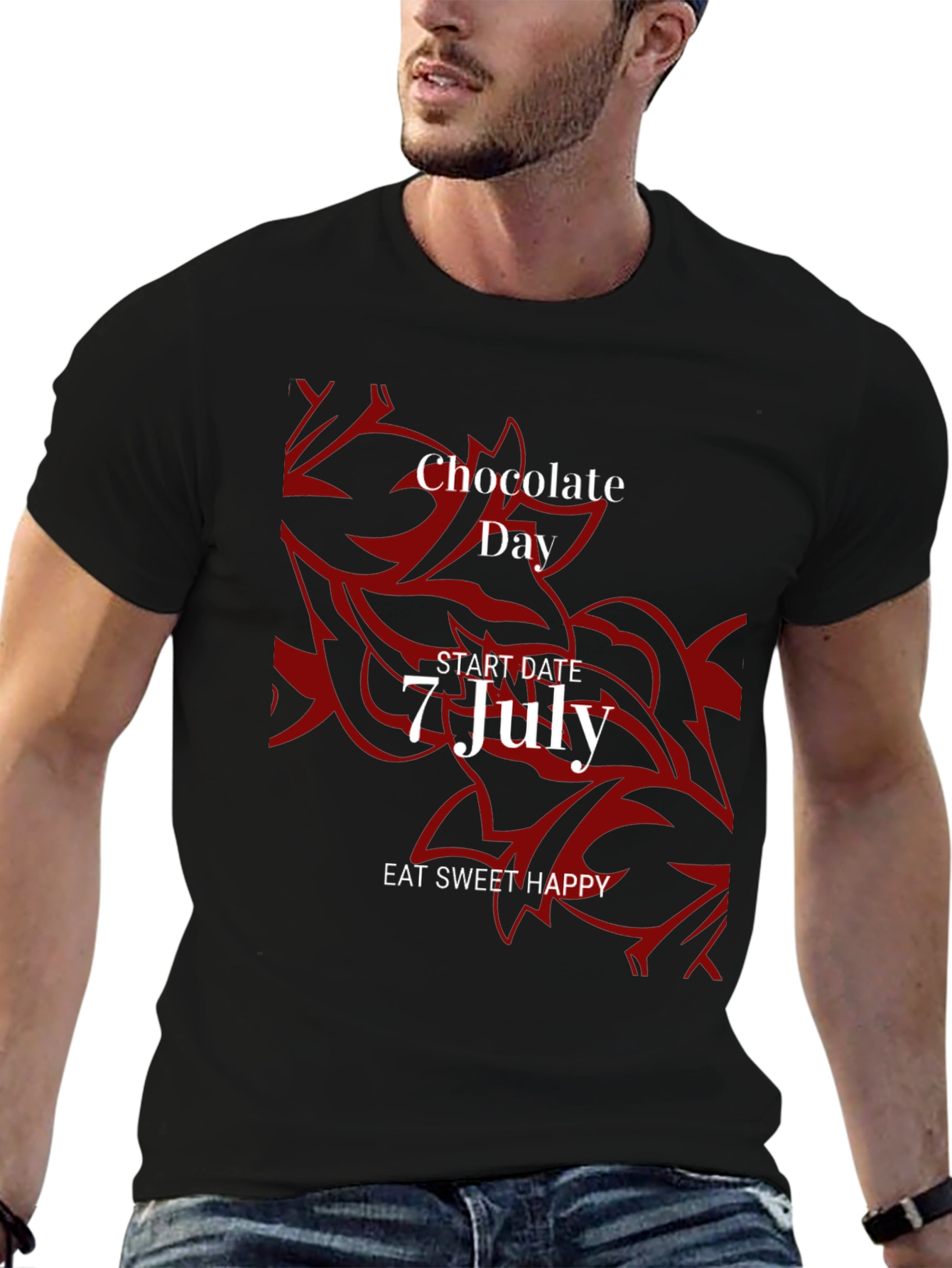 Chocolate Day Tee - Eat Sweet Happy