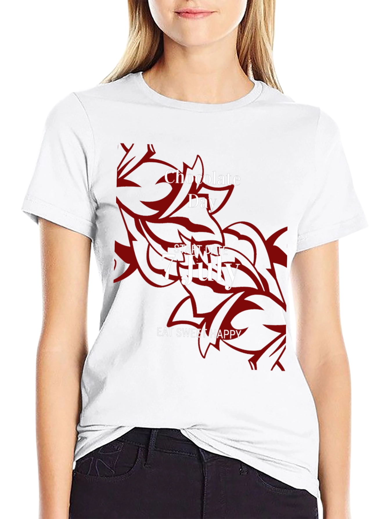 Chocolate Day Tee - Eat Sweet Happy