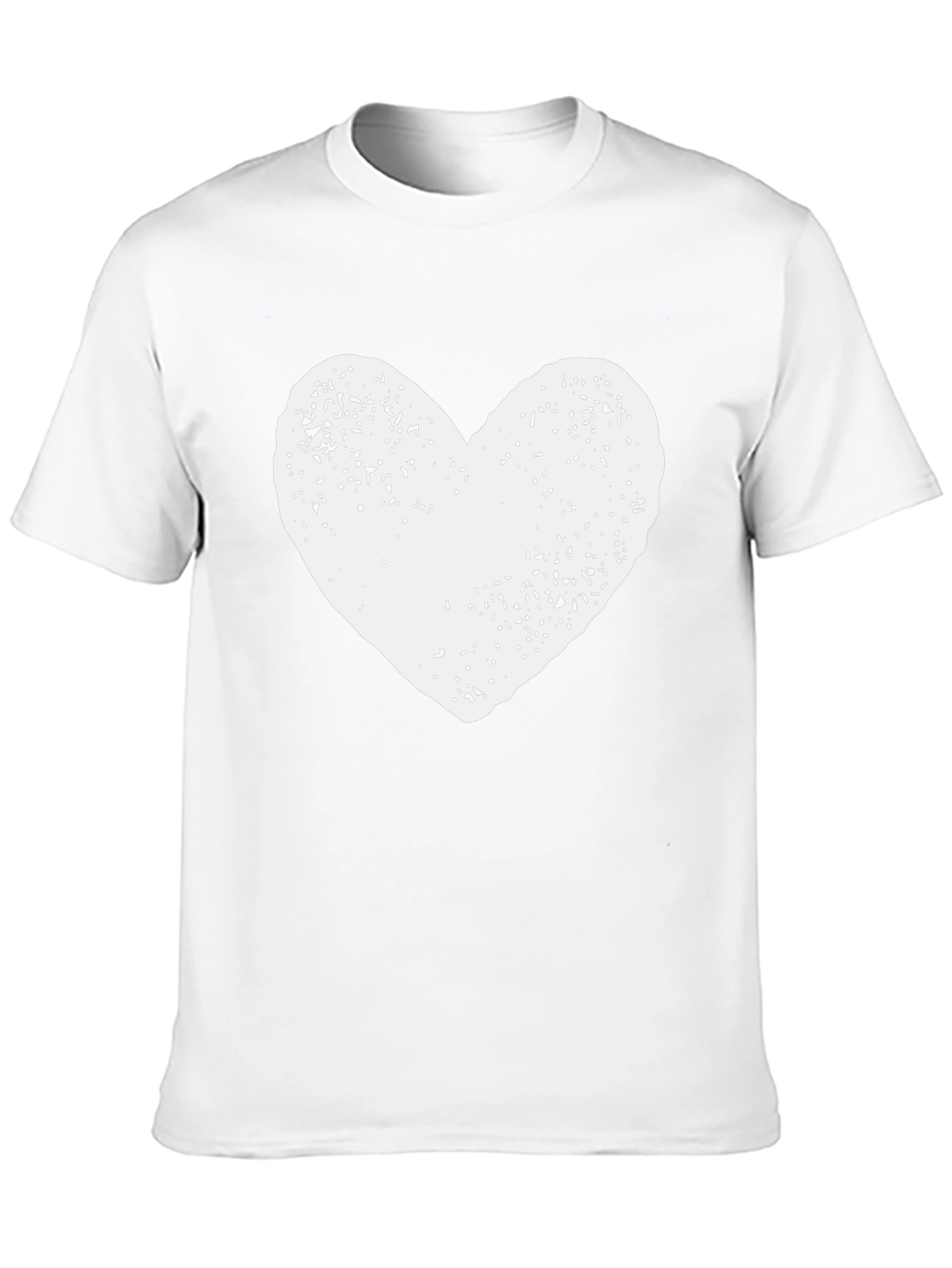 Heart Graphic Print Black T-Shirt
