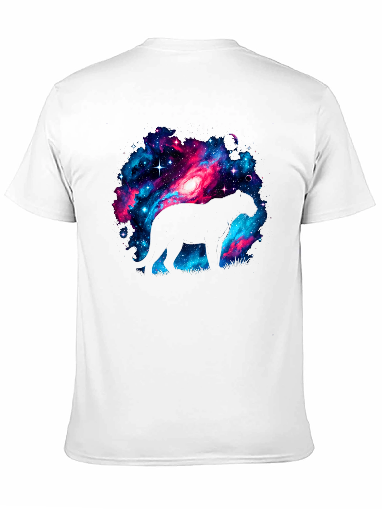 Galaxy Panther T-Shirt - Cosmic Cat Design