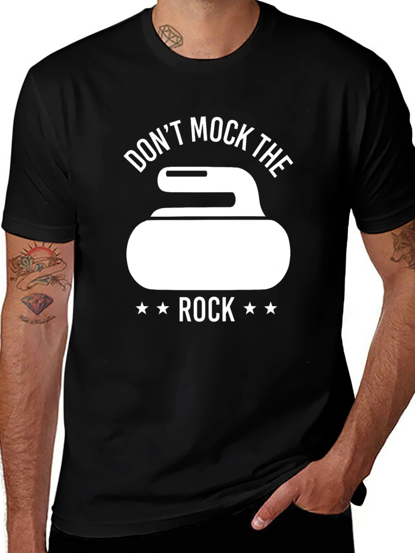 Dont Mock The Rock Black T-Shirt