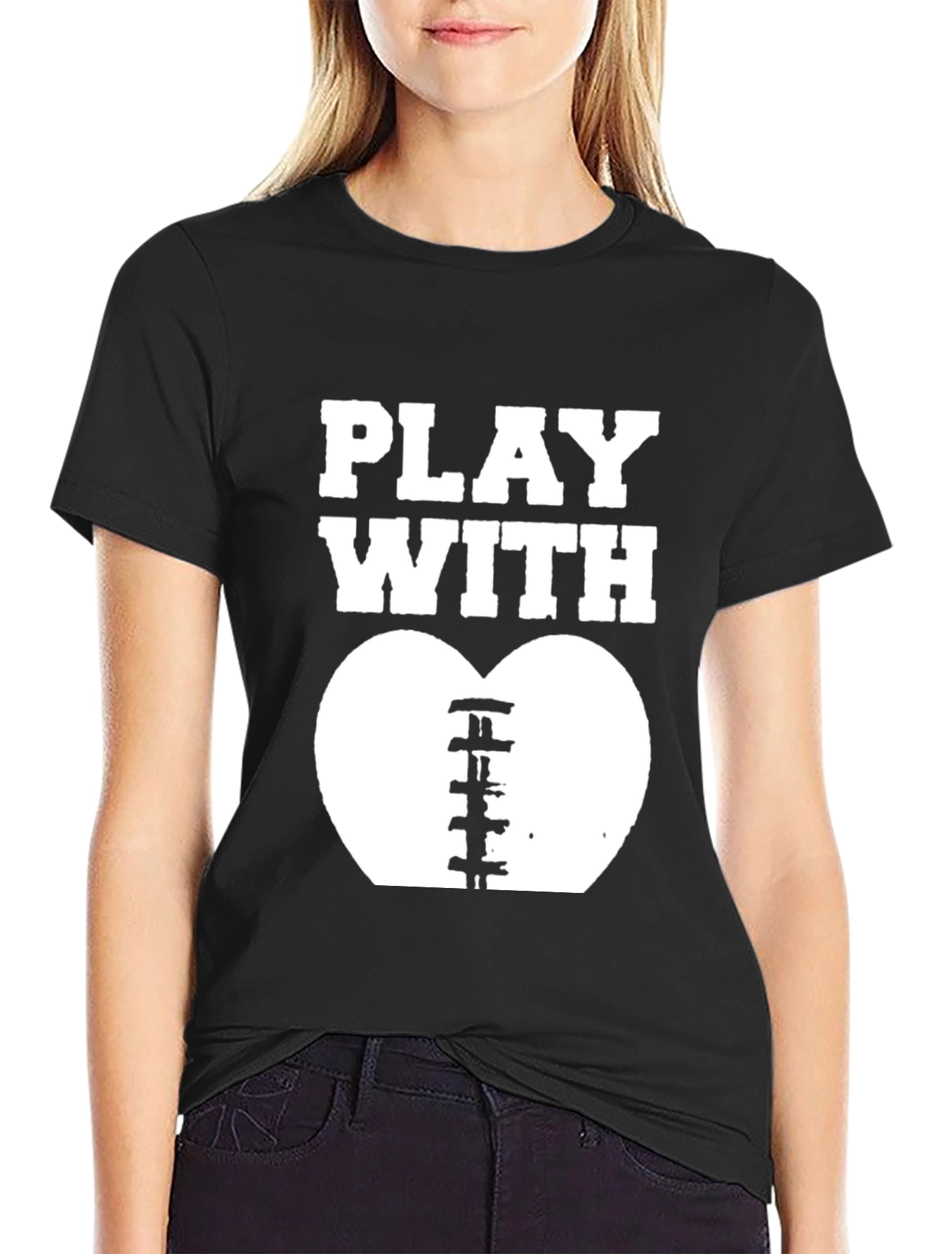 Play With My Heart Football T-Shirt