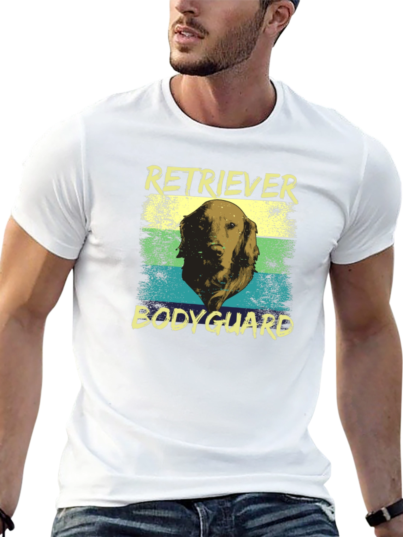 Retriever Bodyguard Graphic T-Shirt - Dog Lover Tee
