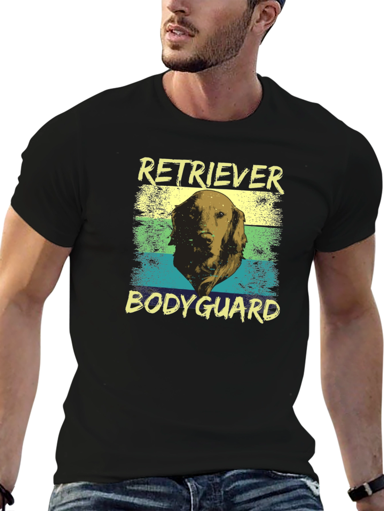 Retriever Bodyguard Graphic T-Shirt - Dog Lover Tee