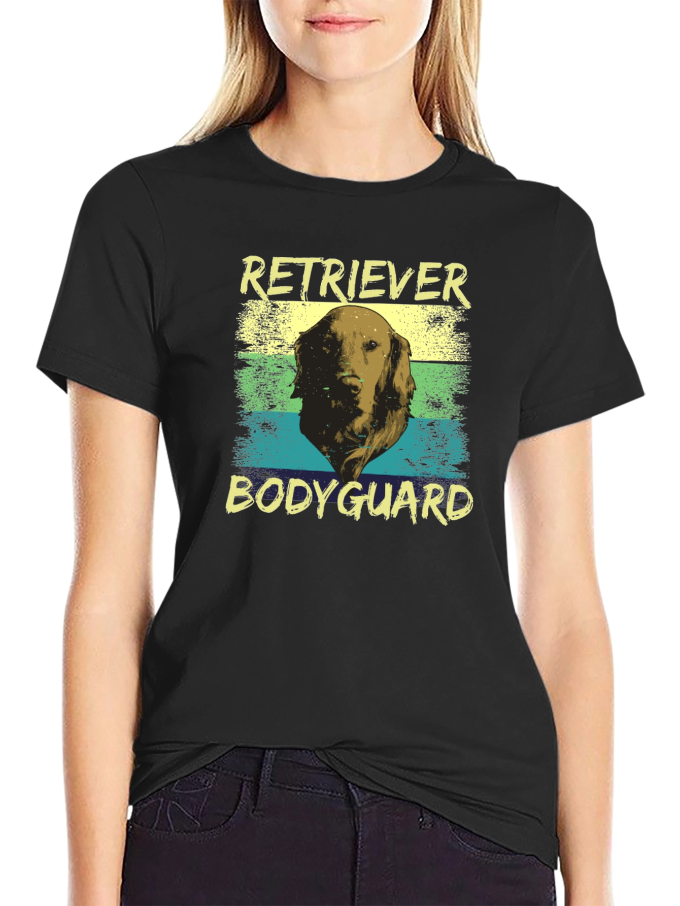Retriever Bodyguard Graphic T-Shirt - Dog Lover Tee