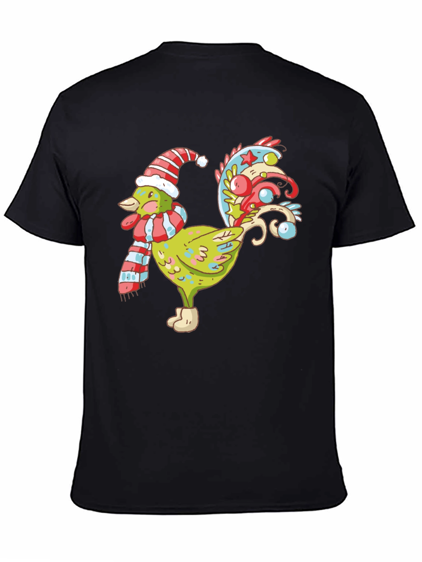 Festive Rooster Graphic Tee