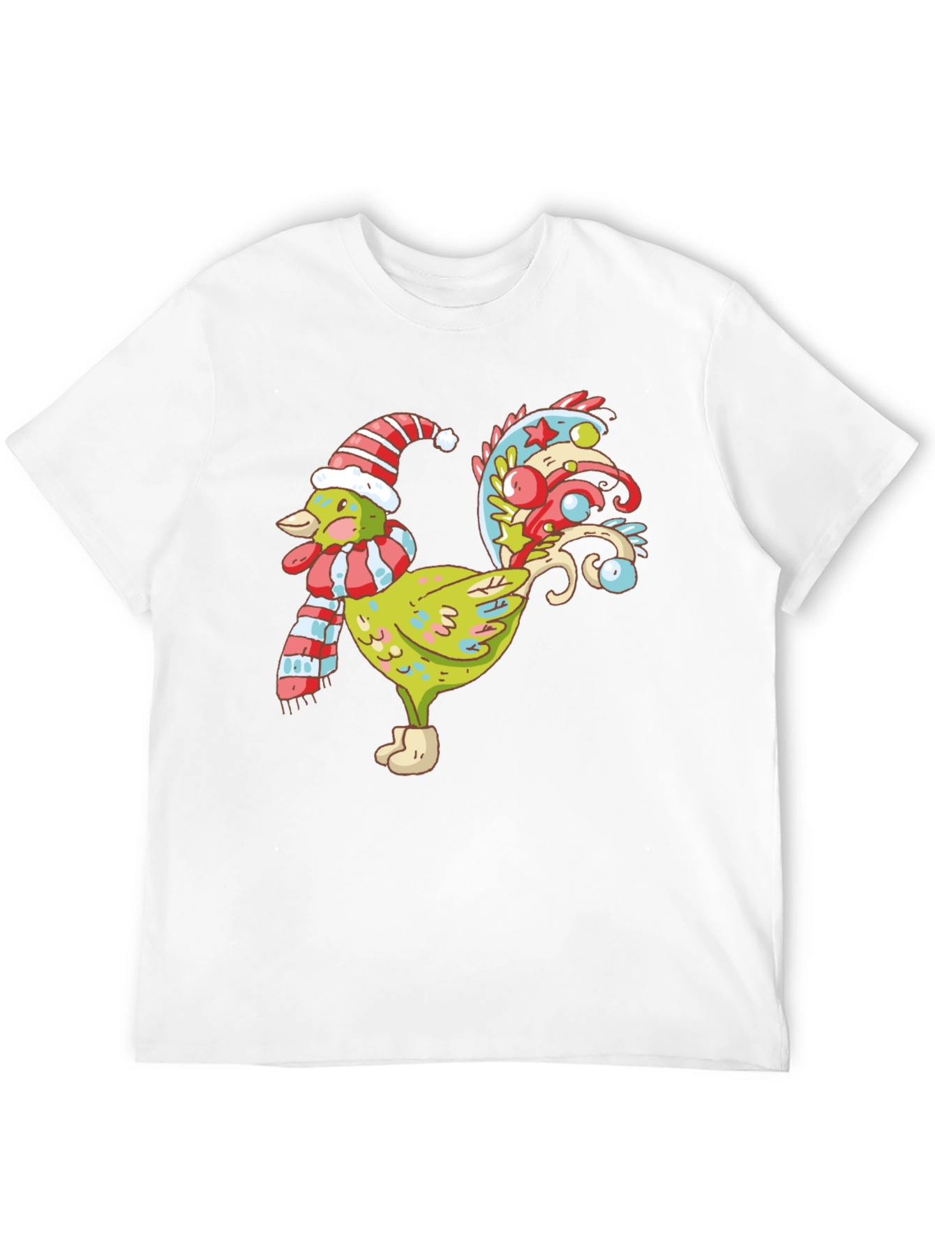 Festive Rooster Graphic Tee