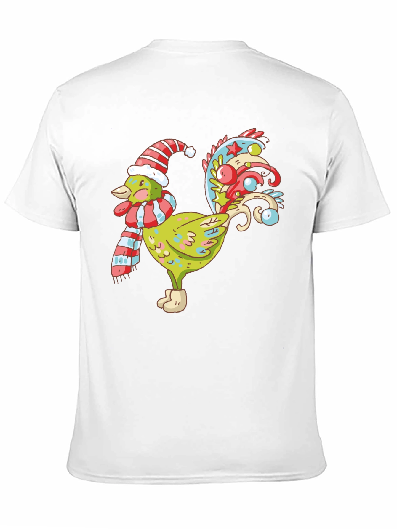 Festive Rooster Graphic Tee