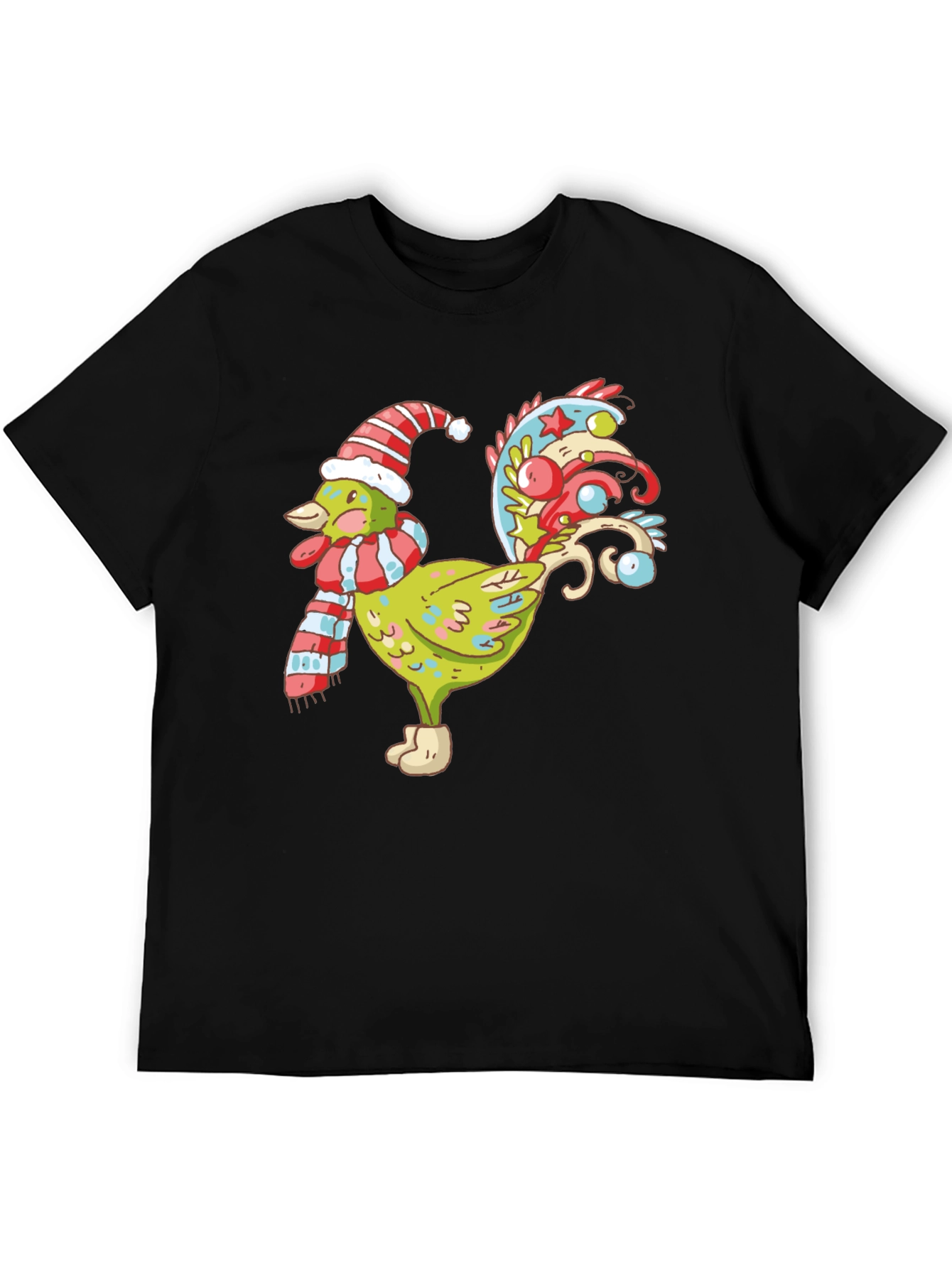Festive Rooster Graphic Tee