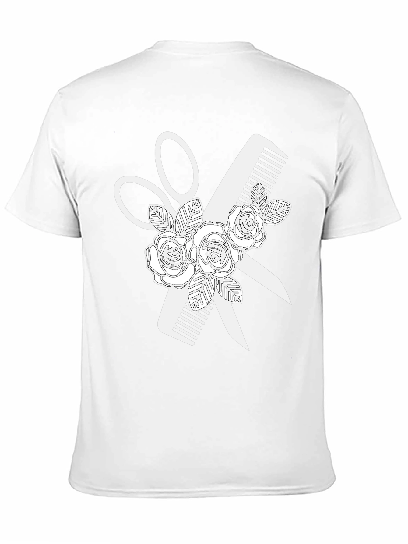 Floral Barber Tee - Stylist T-Shirt