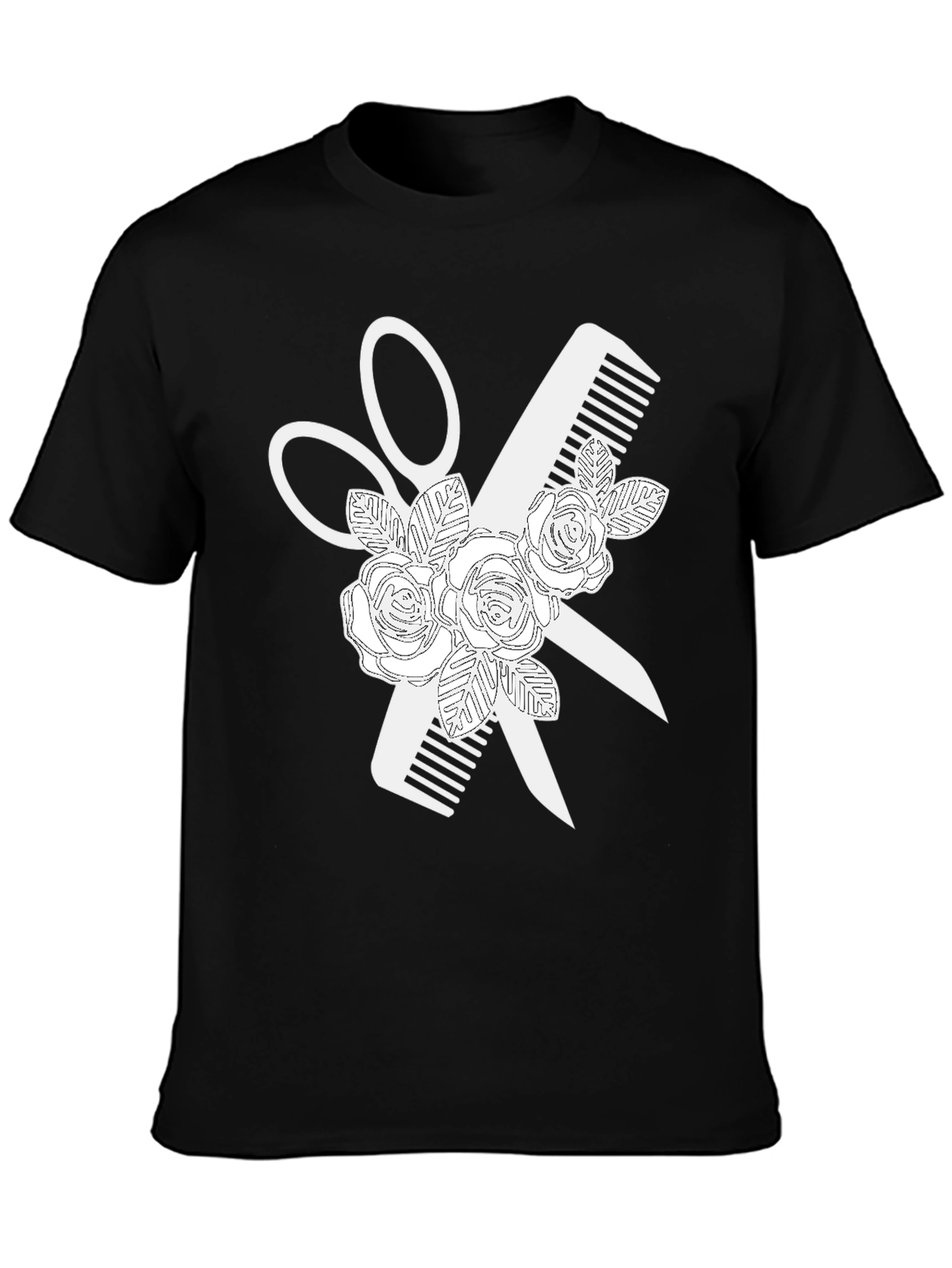 Floral Barber Tee - Stylist T-Shirt