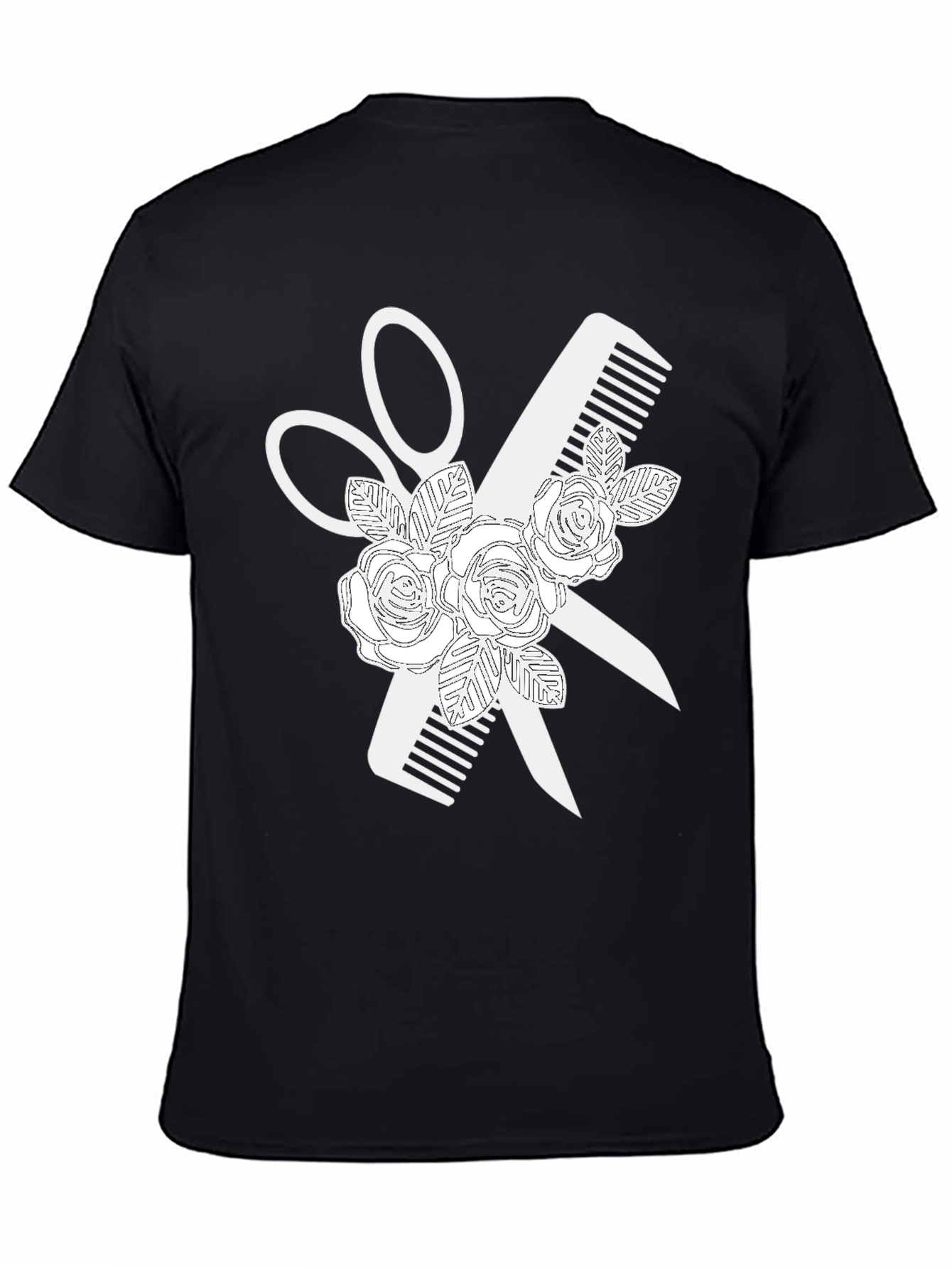 Floral Barber Tee - Stylist T-Shirt