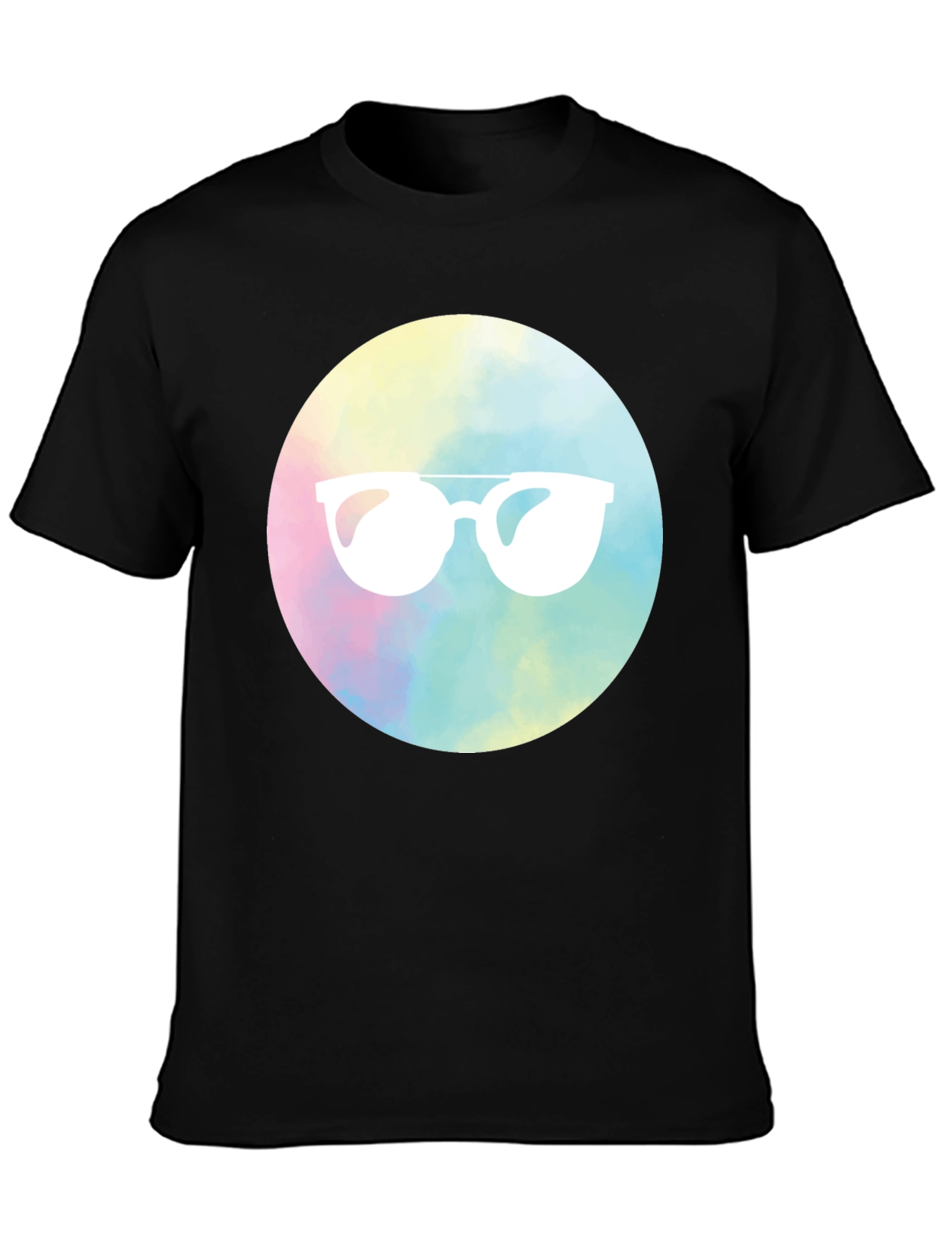 Cool Shades Graphic Tee - Black Cotton Blend