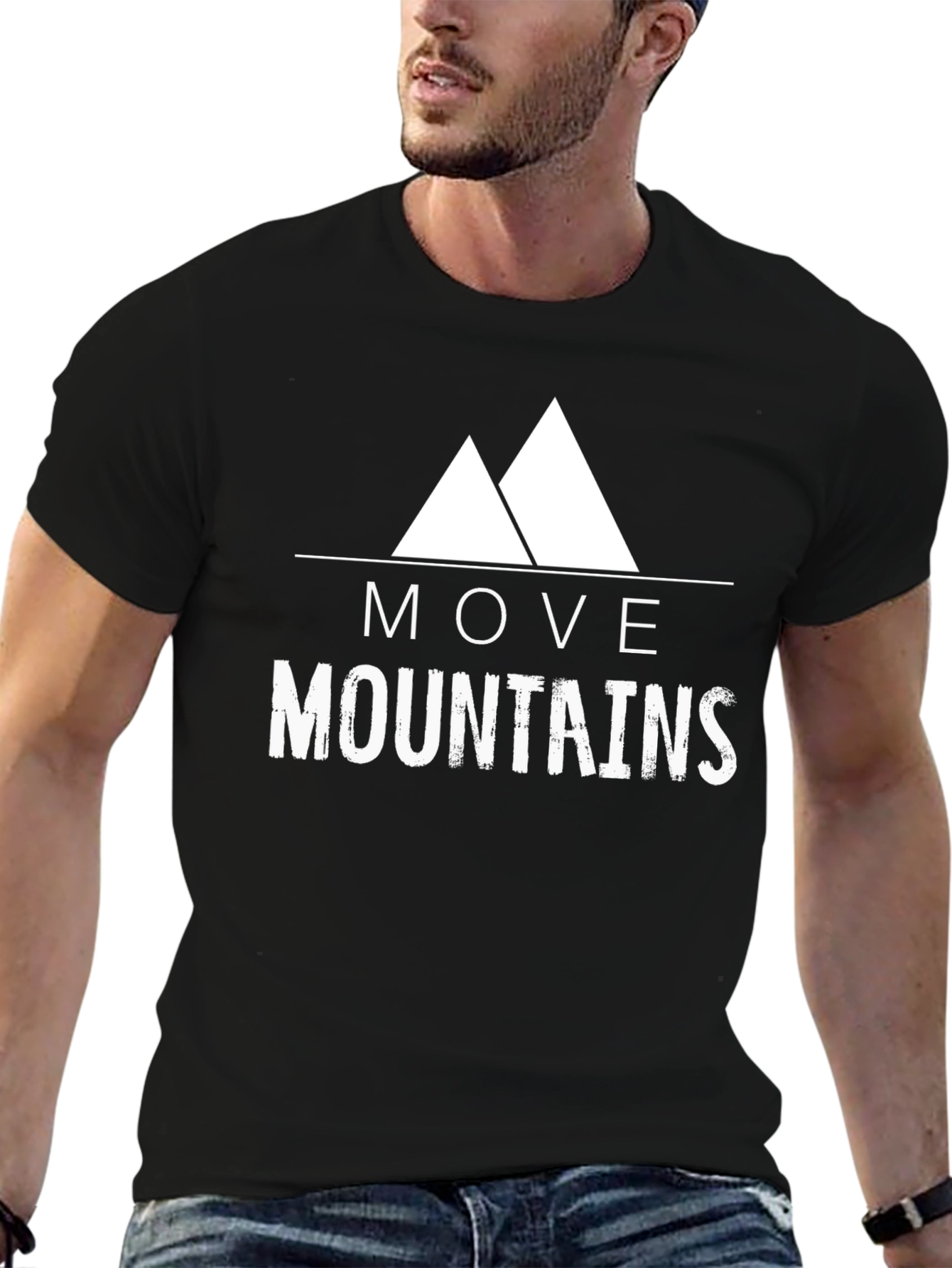 Move Mountains Graphic Tee - Motivational T-Shirt