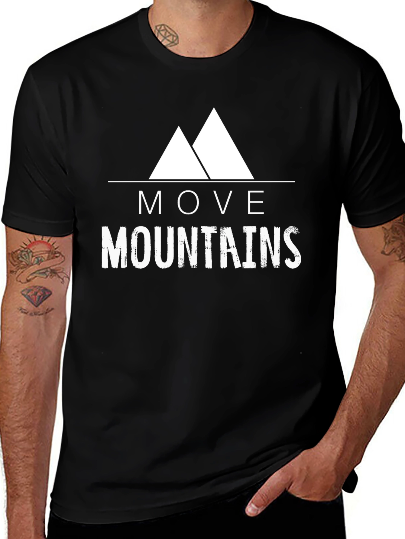 Move Mountains Graphic Tee - Motivational T-Shirt