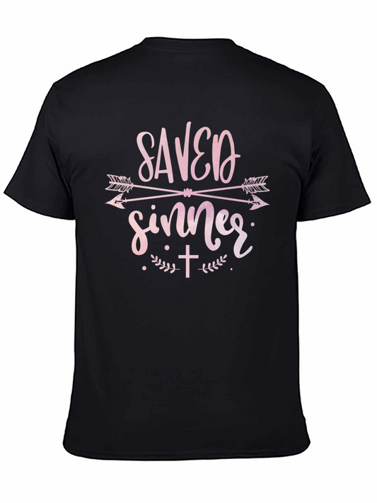 Saved Sinner Graphic Tee - Christian Apparel