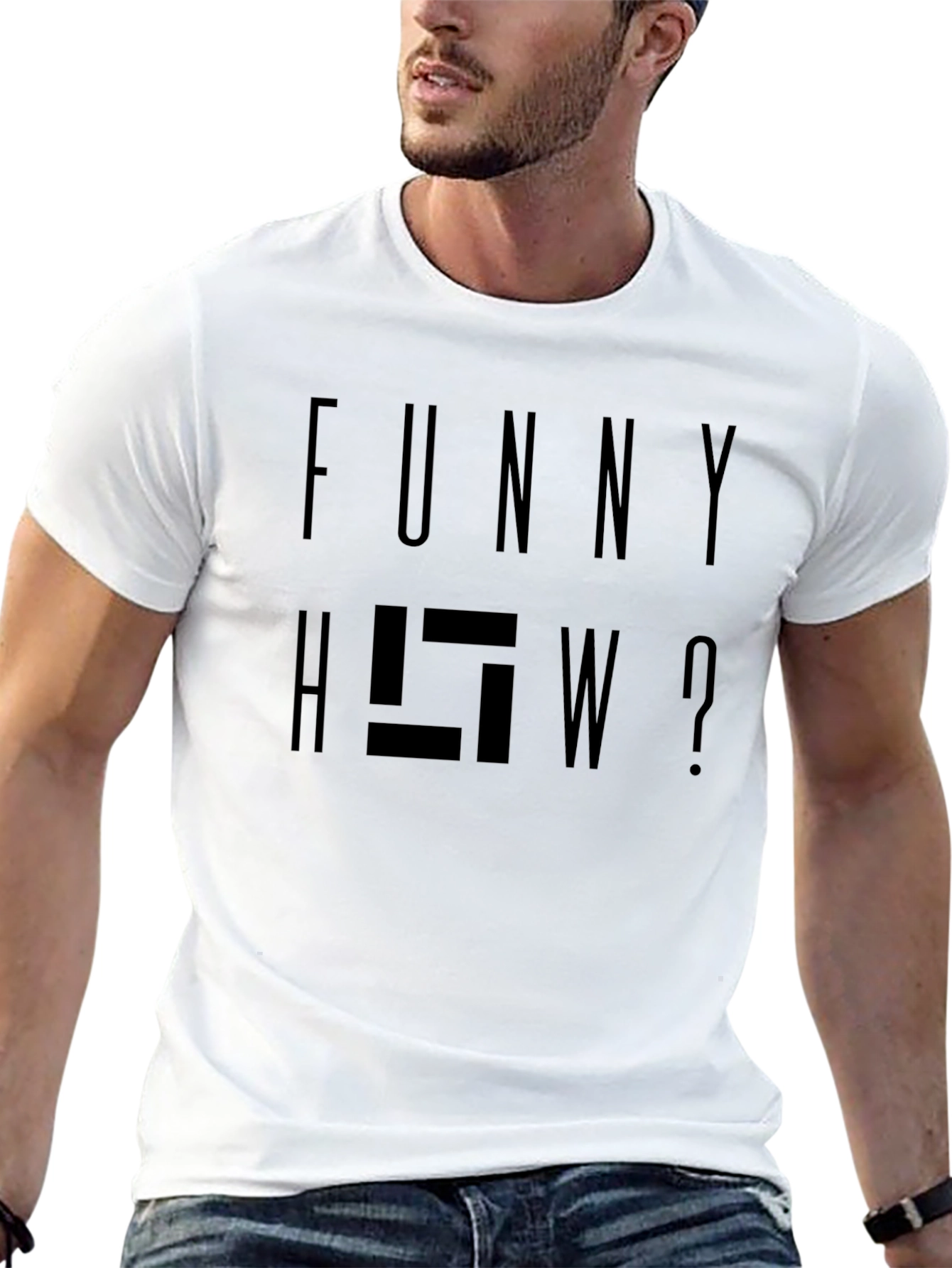 Funny HOW? Graphic Tee - Dark Humor T-Shirt
