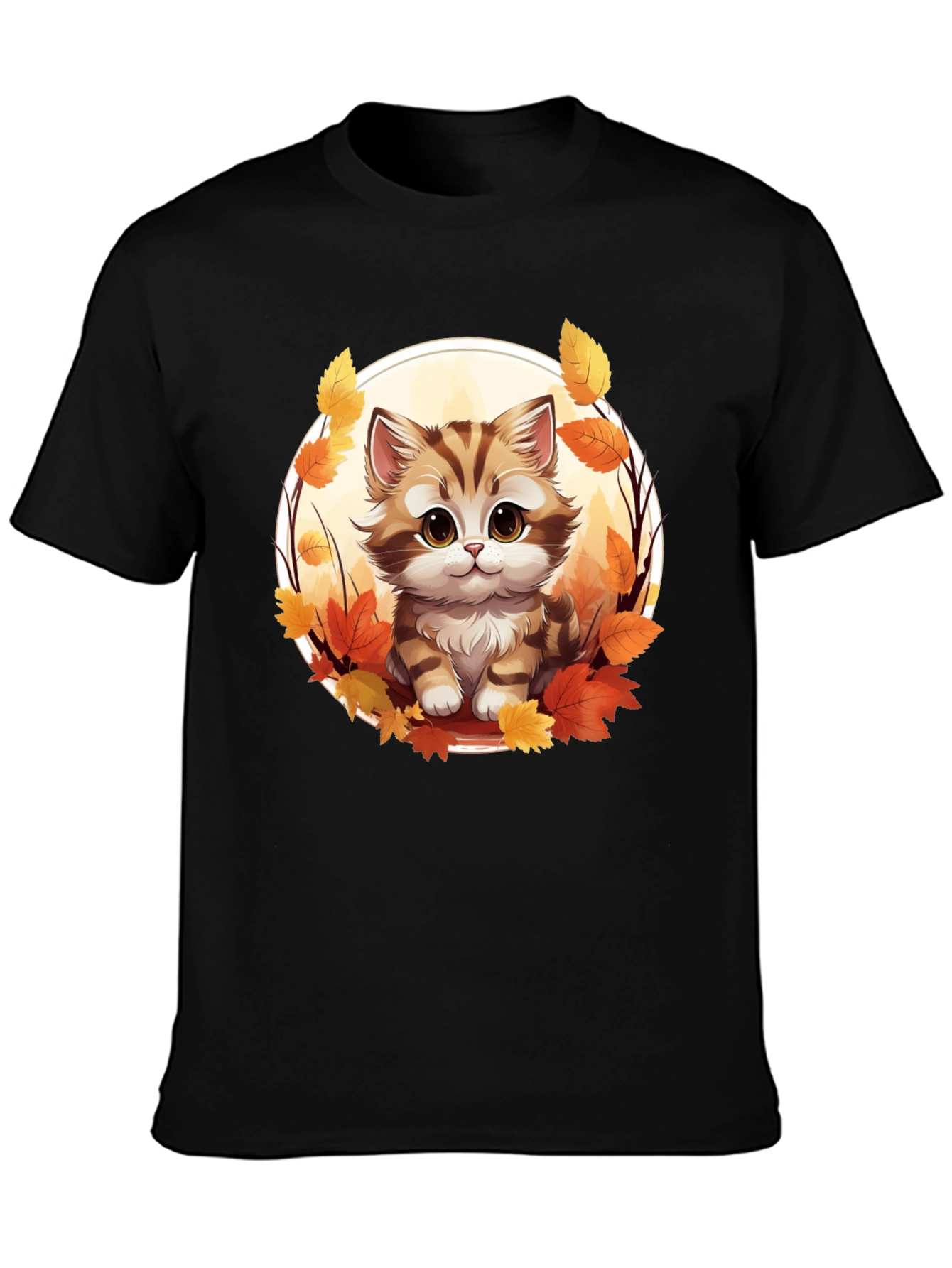 Cute Autumn Kitten T-Shirt