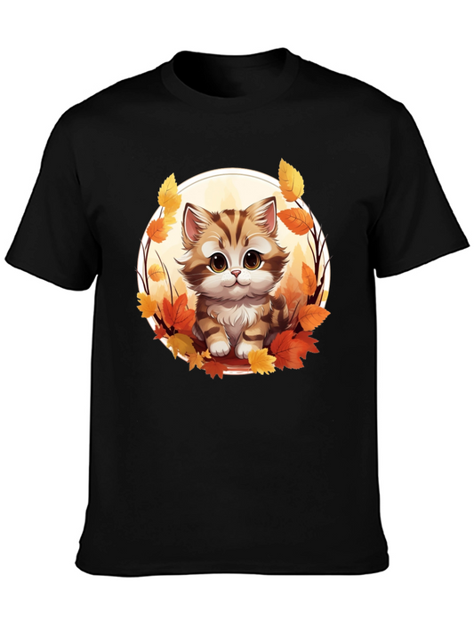 Cute Autumn Kitten T-Shirt