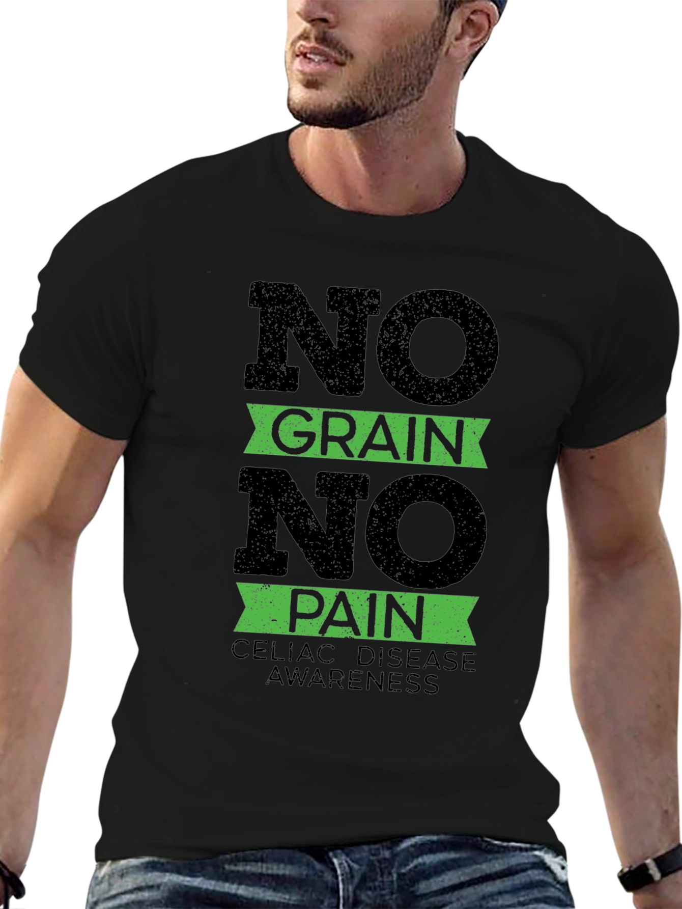 No Grain No Pain Celiac Disease Awareness T-Shirt