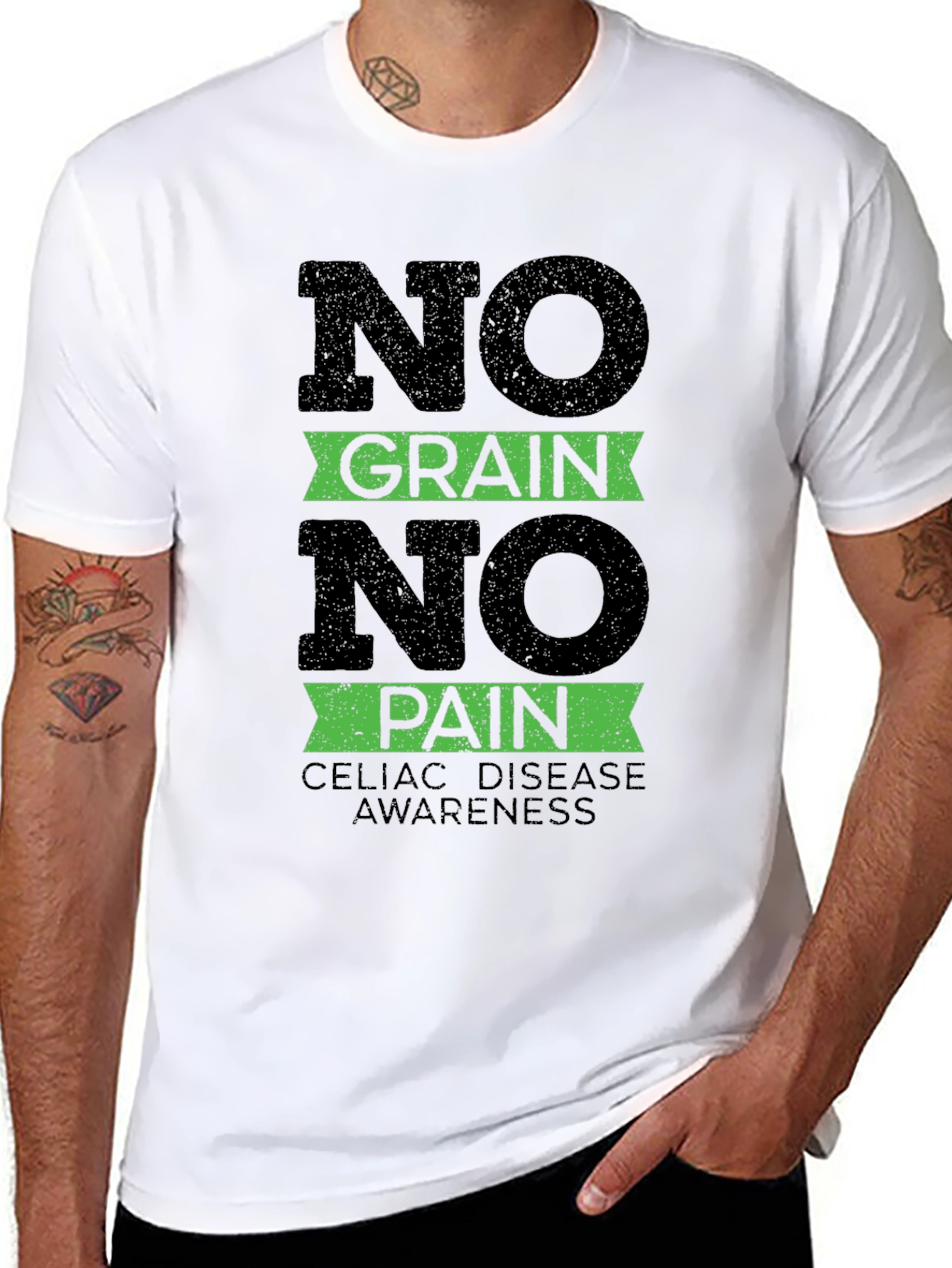 No Grain No Pain Celiac Disease Awareness T-Shirt