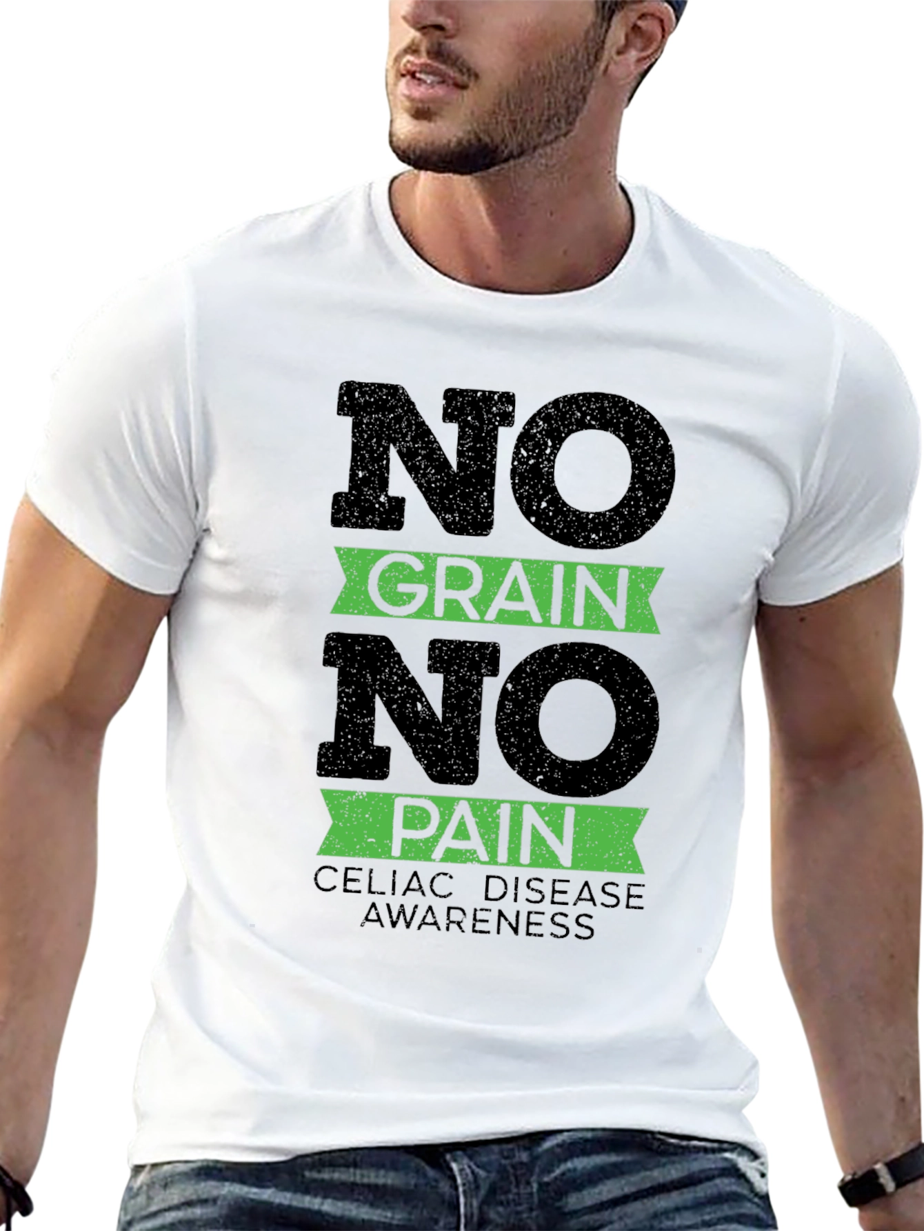No Grain No Pain Celiac Disease Awareness T-Shirt