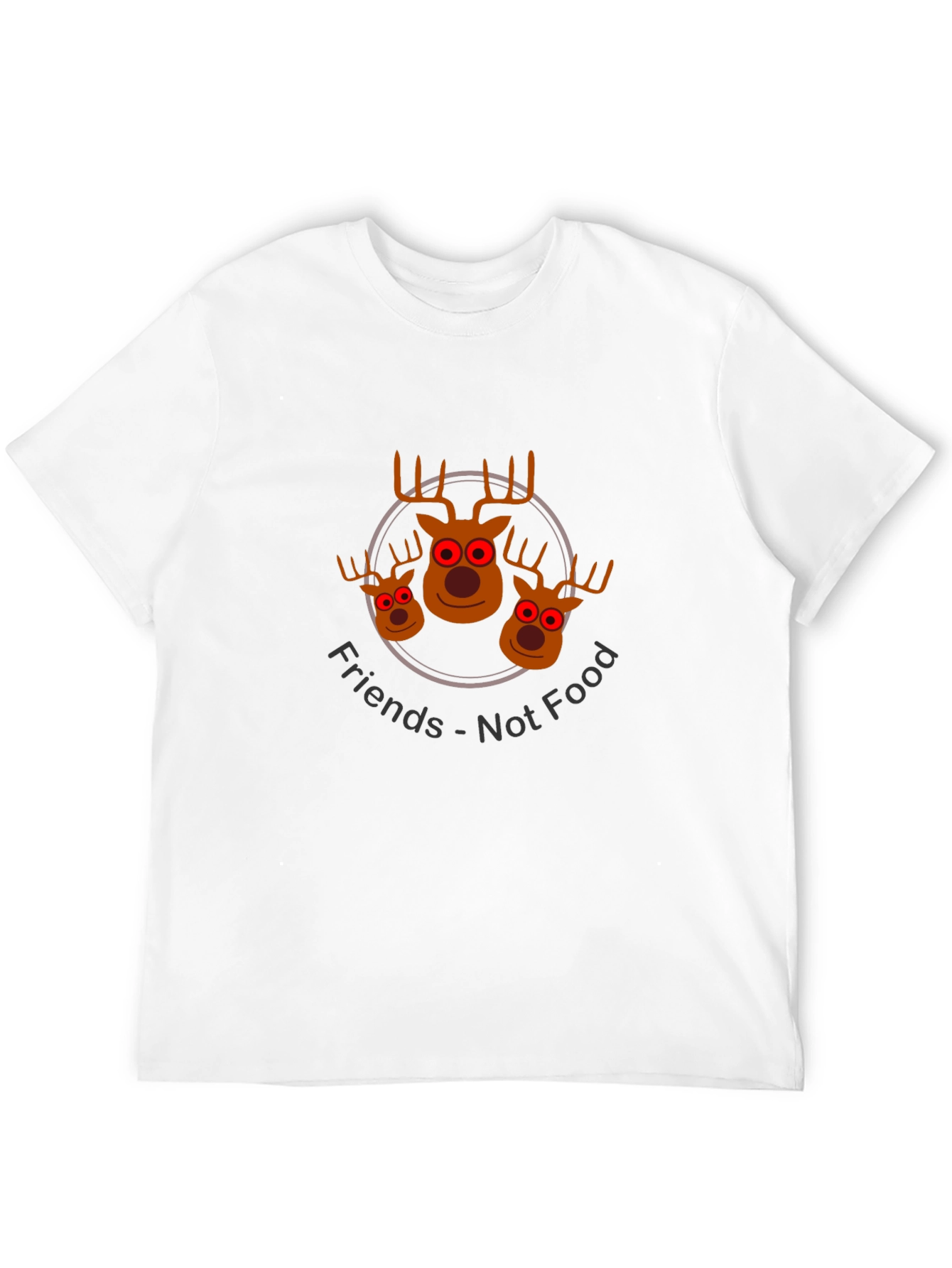 Friends Not Food Reindeer Graphic Tee