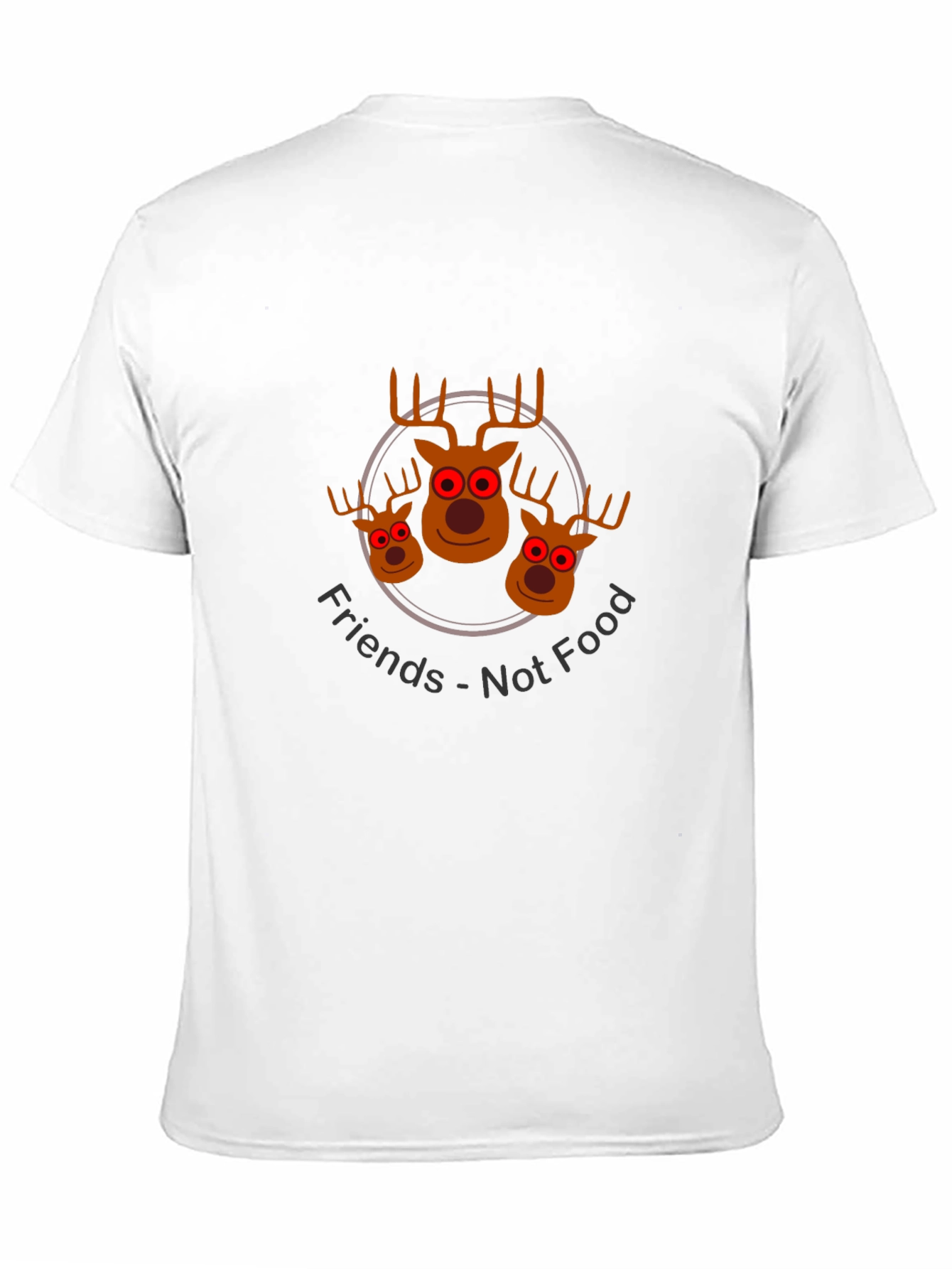 Friends Not Food Reindeer Graphic Tee