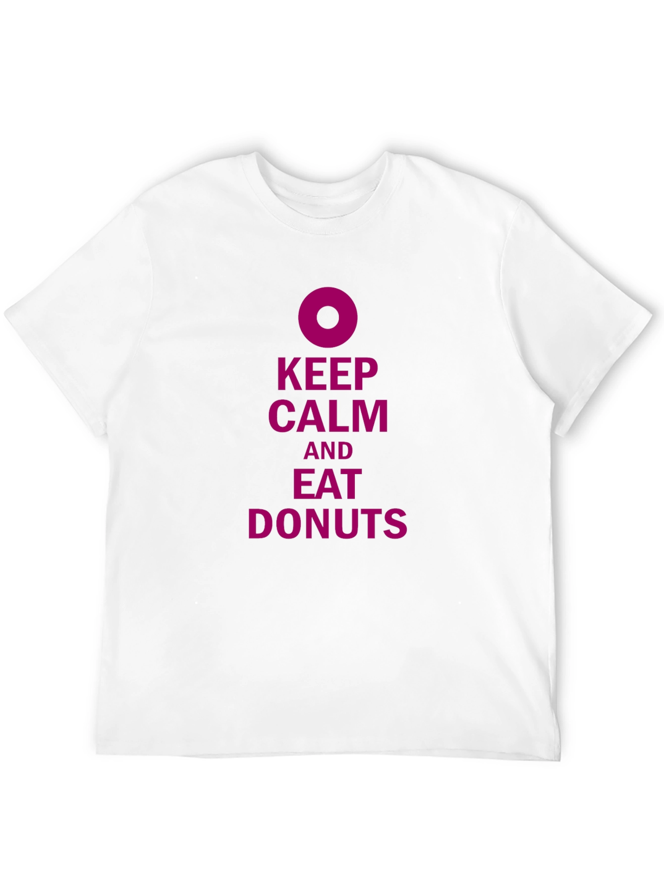 Keep Calm and Eat Donuts Black T-Shirt