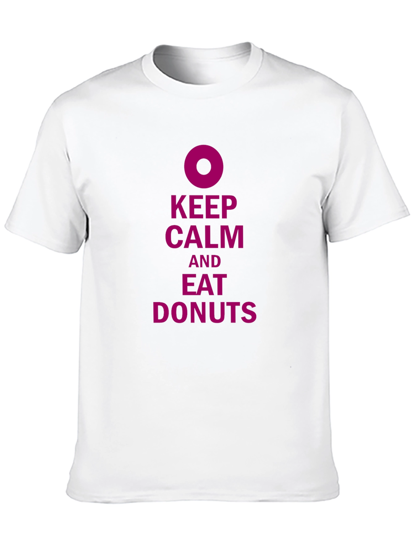 Keep Calm and Eat Donuts Black T-Shirt
