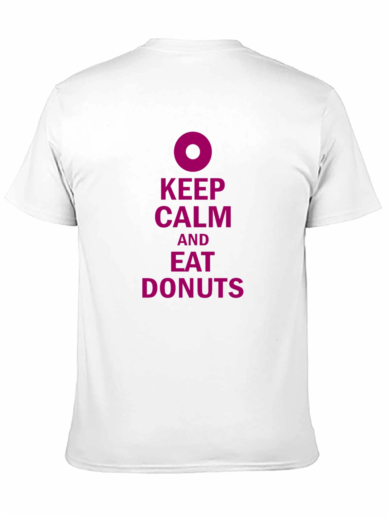 Keep Calm and Eat Donuts Black T-Shirt