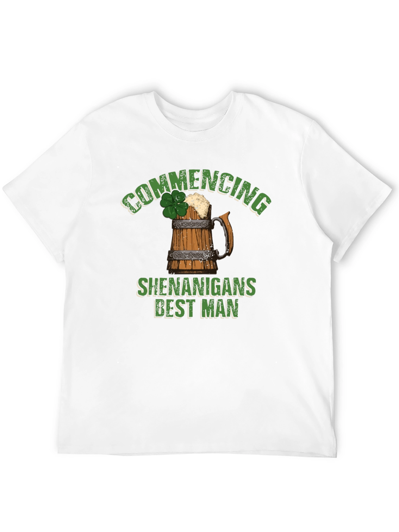 Commencing Shenanigans Best Man St. Patricks Day T-Shirt
