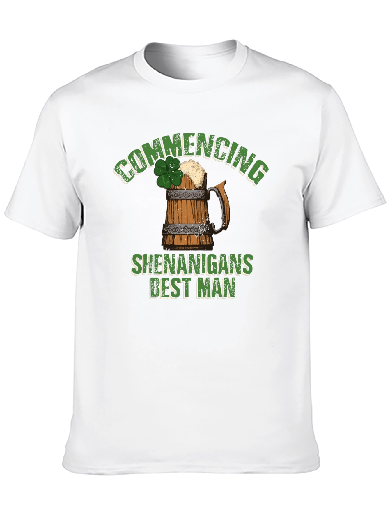 Commencing Shenanigans Best Man St. Patricks Day T-Shirt