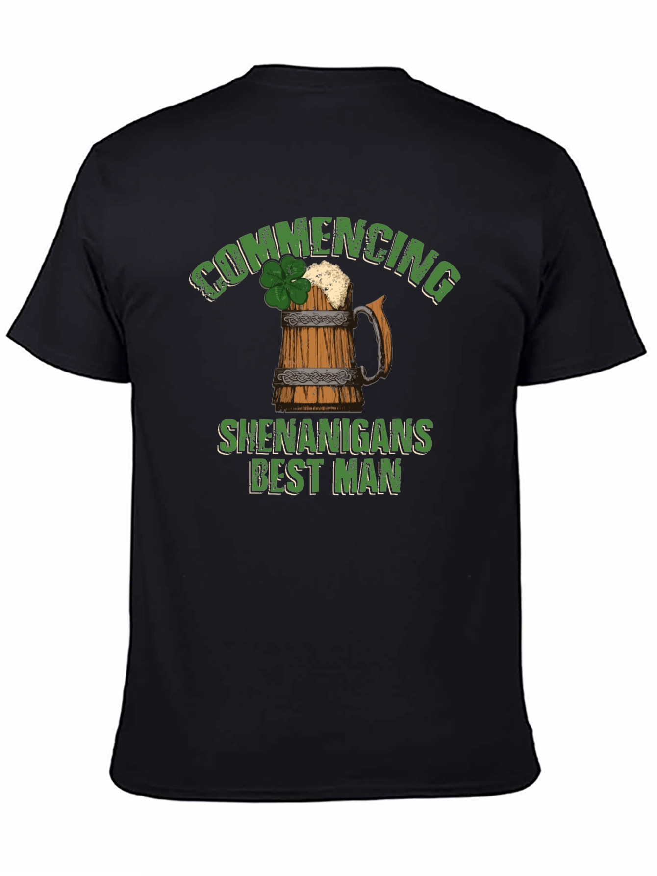 Commencing Shenanigans Best Man St. Patricks Day T-Shirt