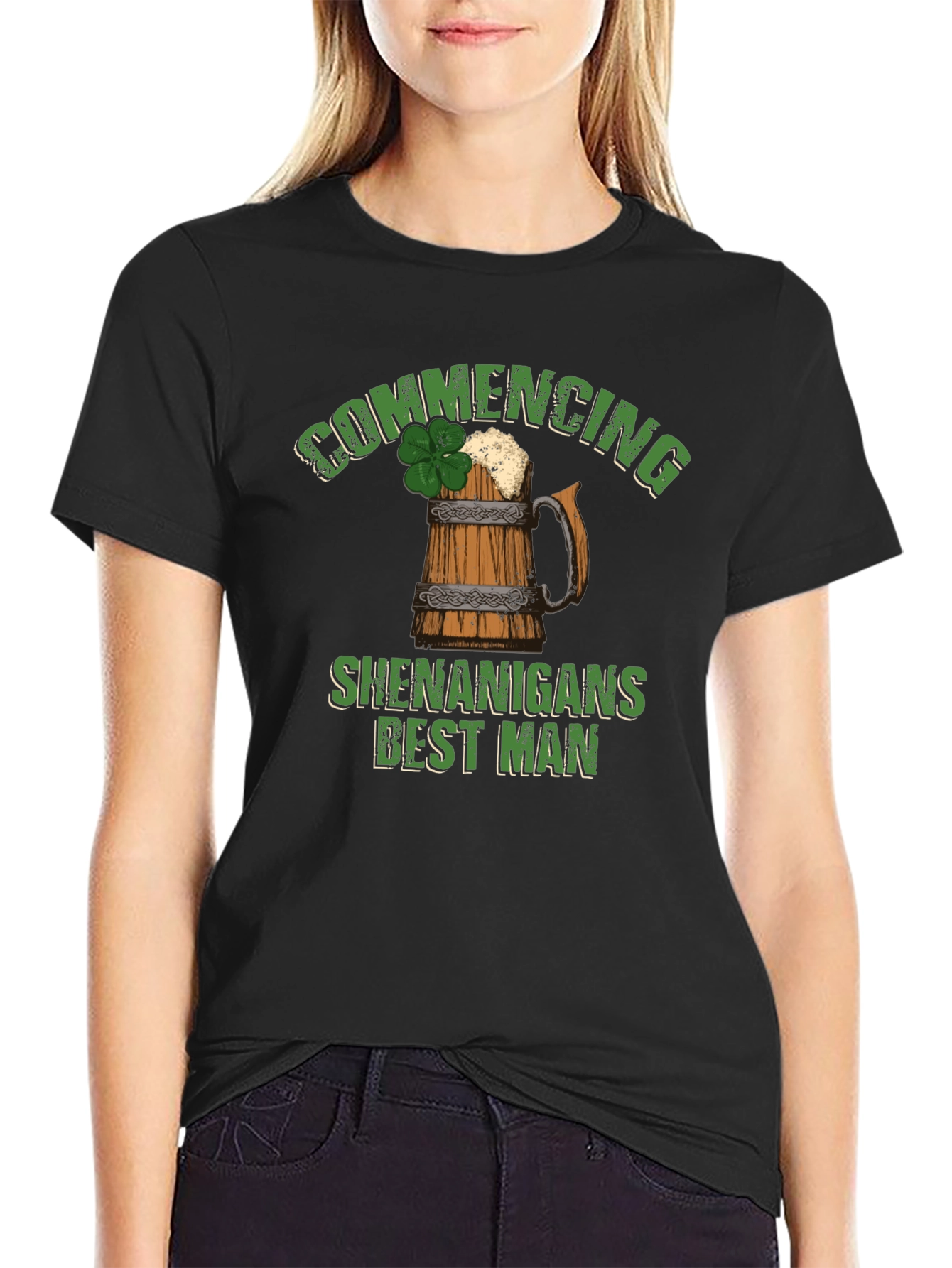 Commencing Shenanigans Best Man St. Patricks Day T-Shirt